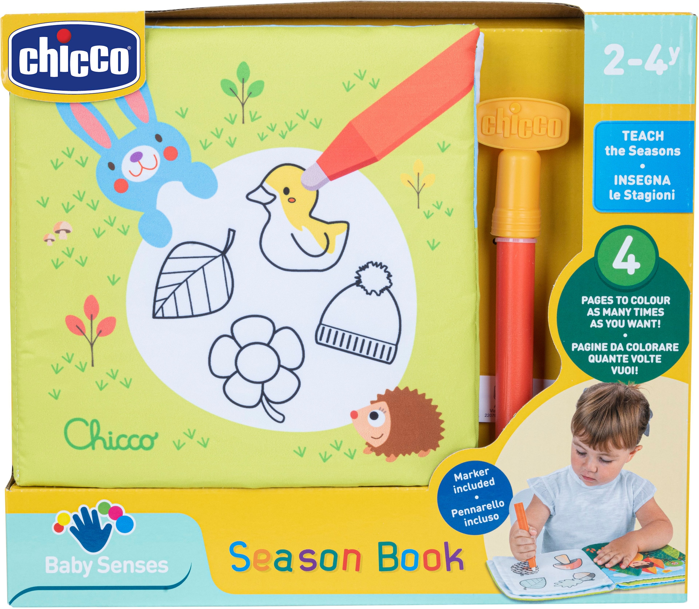 Chicco Kreativset »Bemalbares Buch - Jahreszeiten«