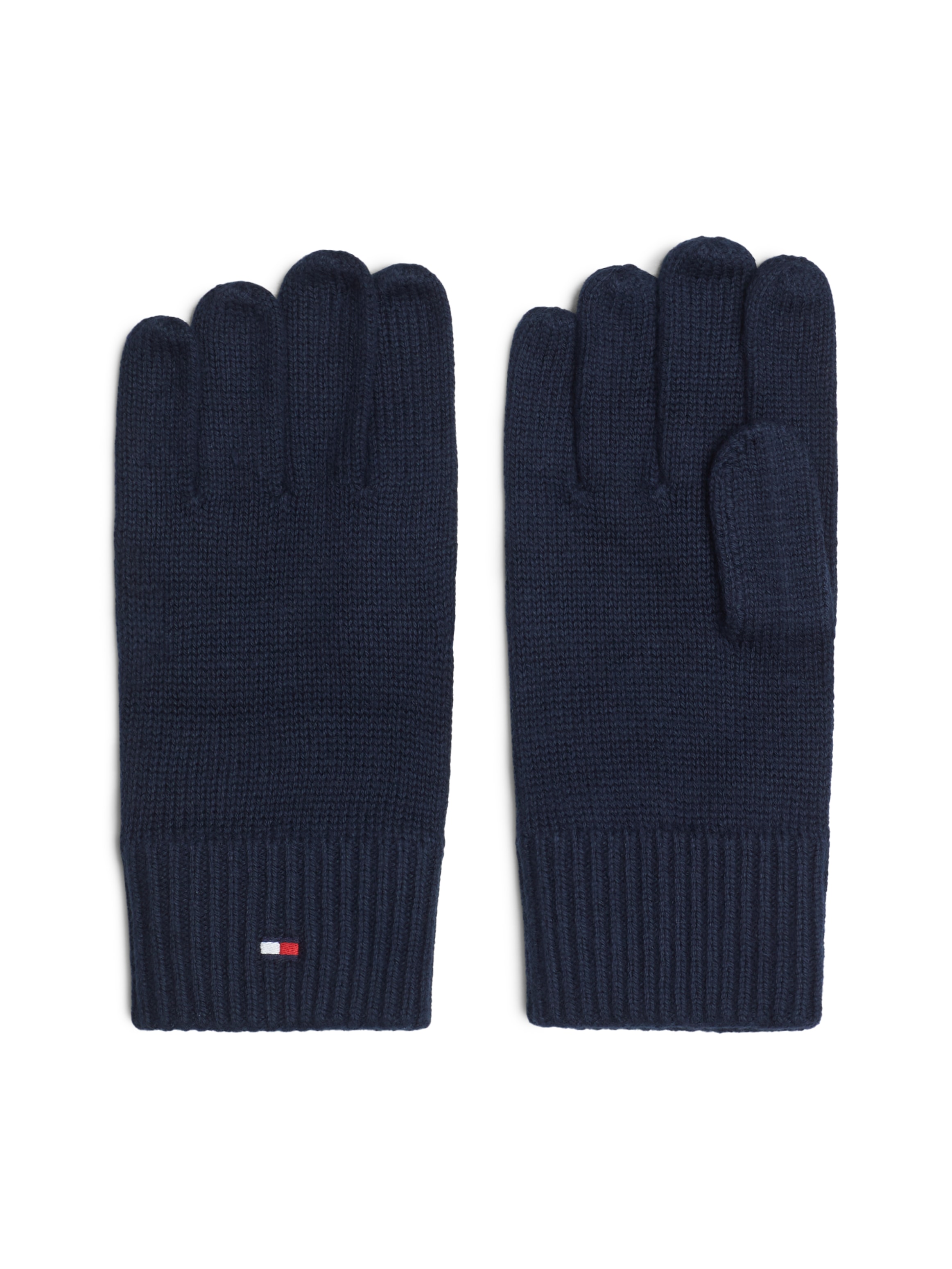 Tommy Hilfiger Gants tricotés »ESSENTIALS FLAG GLOVES« mit Logostickerei