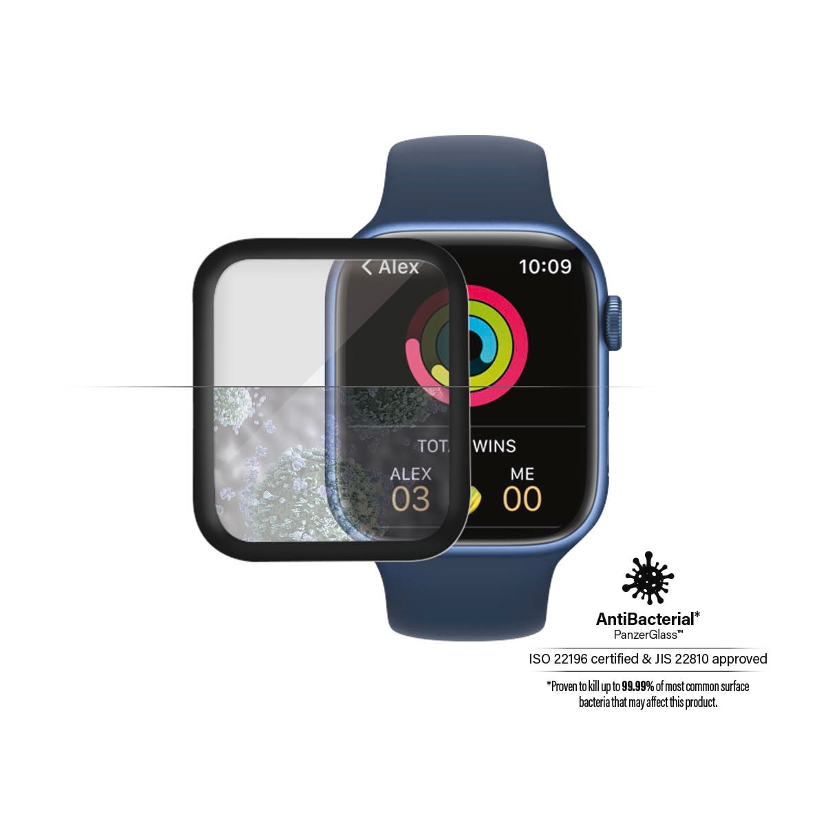 PanzerGlass Verre de protection d'écran »Screen Protector Glass« für Apple Watch Series 7/8 45mm