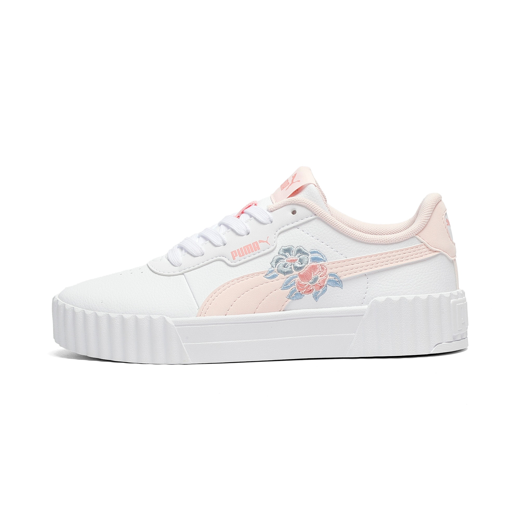 PUMA Sneakers »CARINA 3.0 FLORAL JR«  mit Schnürung, mit profiliertem Gummi-Laufsohle