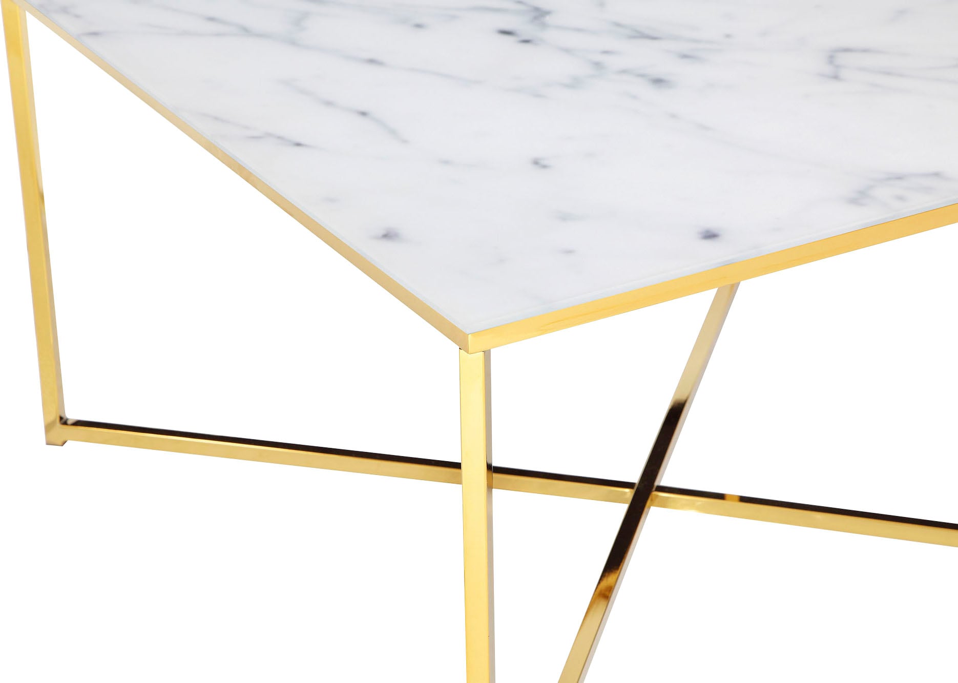 SalesFever Couchtisch, Tischplatte in Marmoroptik