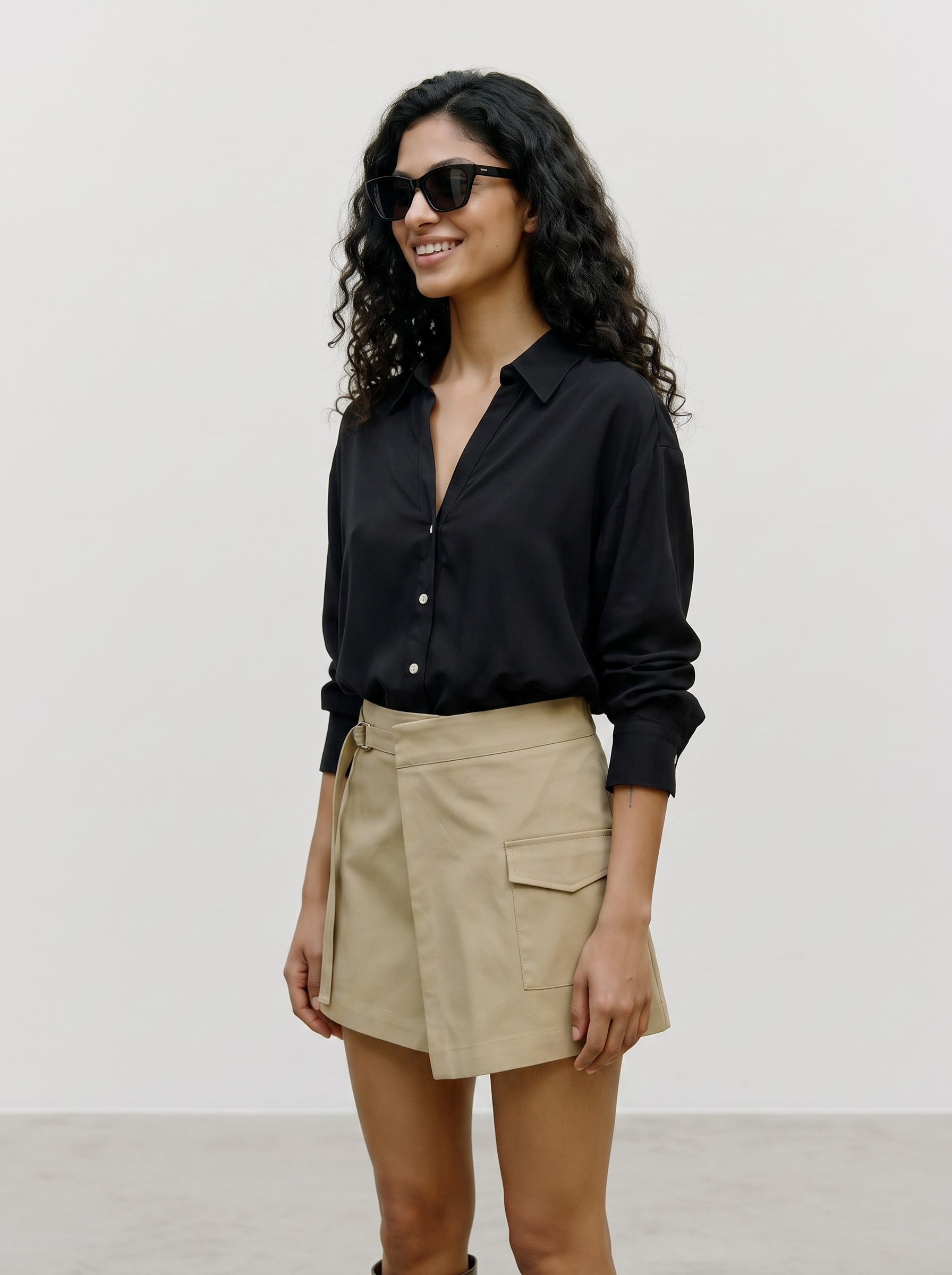 Vero Moda Blouse à manches longues »VMAURA LS SHIRT WVN NOOS« viscose, coupe regular
