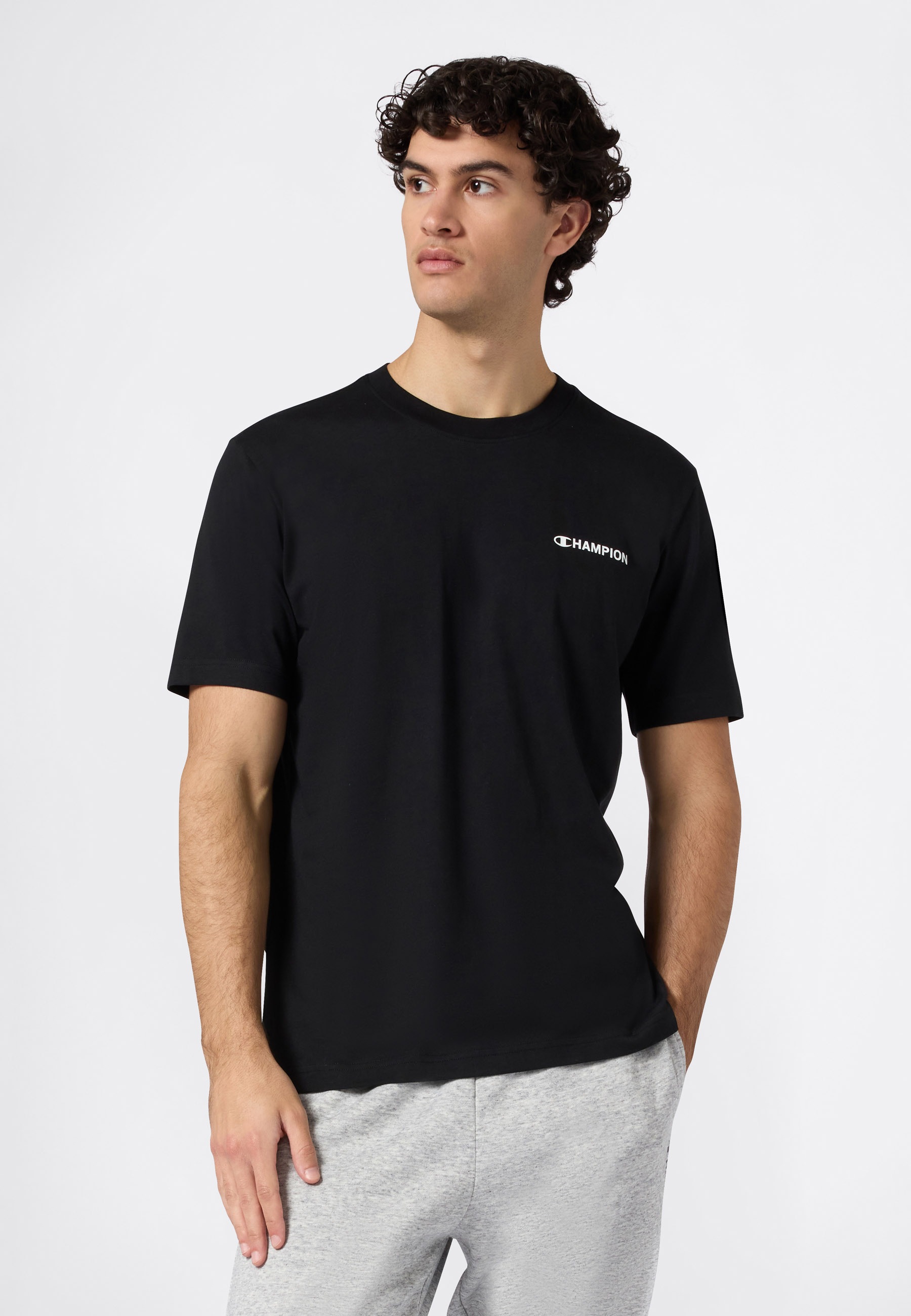 Image of Champion T-Shirt "Graphic Crewneck T-Shirt" sportlicher Stil, aus Baumwolle