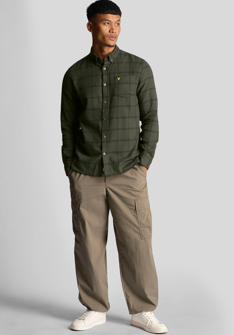 Lyle & Scott Langarmhemd in karierter Optik