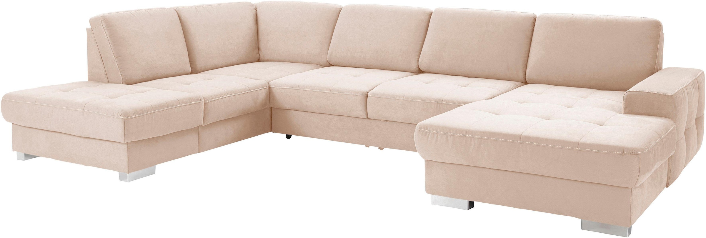 sit&more Paysage de salon »Santorini U-Form« mit Federkern und Sitztiefenverstellung, wahlweise mit Bettfunktion