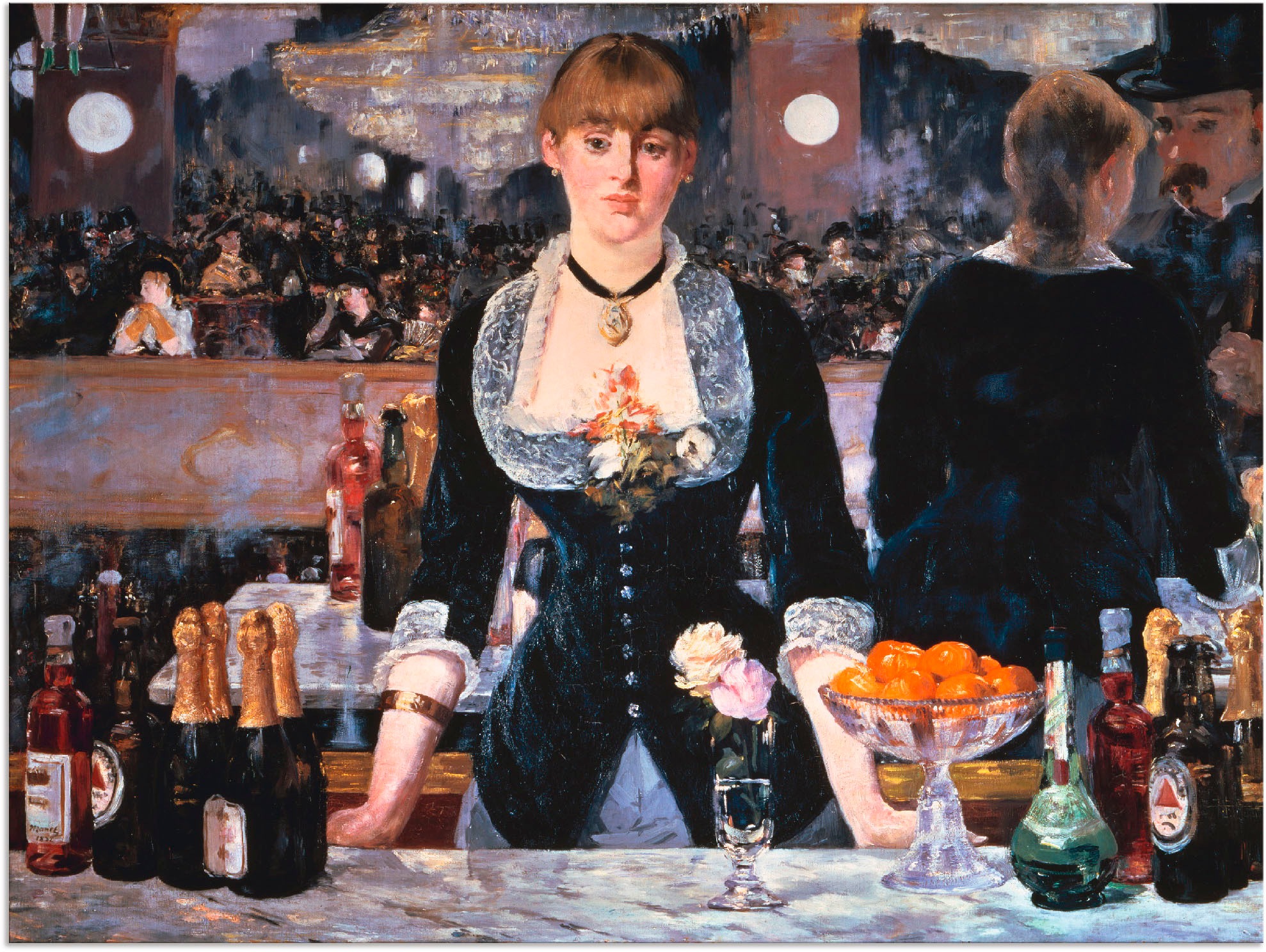 Image of Artland Wandbild »Die Bar des Folies-Bergeres, um 1881«, Frau, (1 St.), in vielen Grössen & Produktarten - Alubild / Outdoorbild für den Aussenbereich, Leinwandbild, Poster, Wandaufkleber / Wandtattoo auch für Badezimmer geeignet bei Ackermann Versand Sch