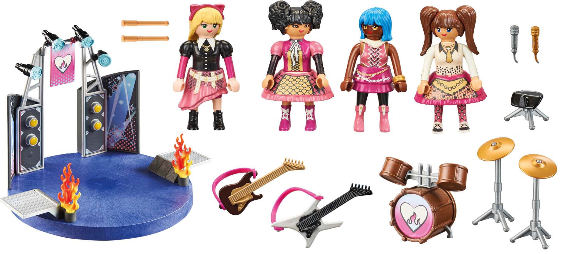 Playmobil® Konstruktions-Spielset »Music Band (71042), City Life«, (77 St.)