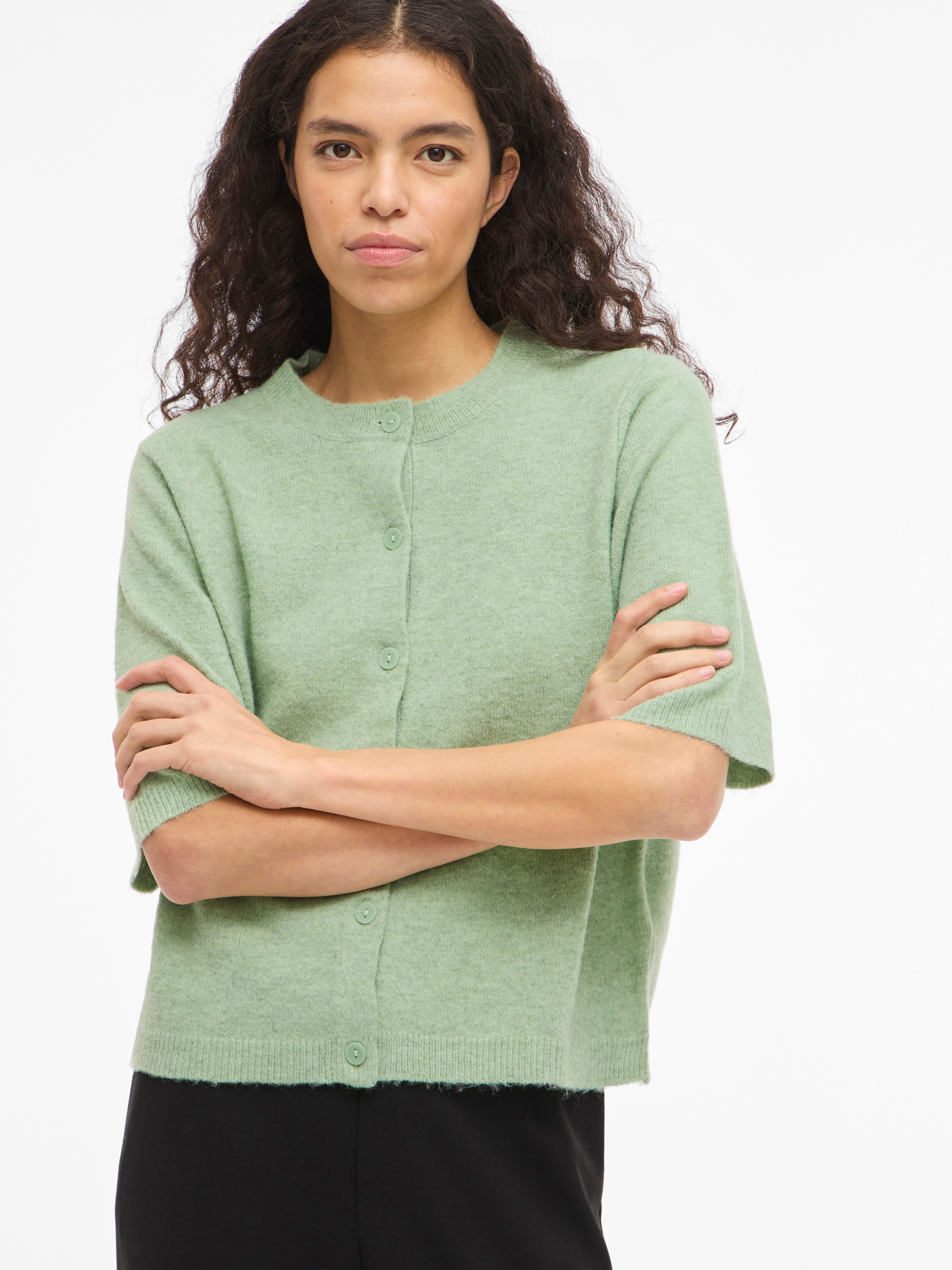 Vila Veste en tricot »VILIGA 2/4 O-NECK KNIT CARDIGAN - NOOS«