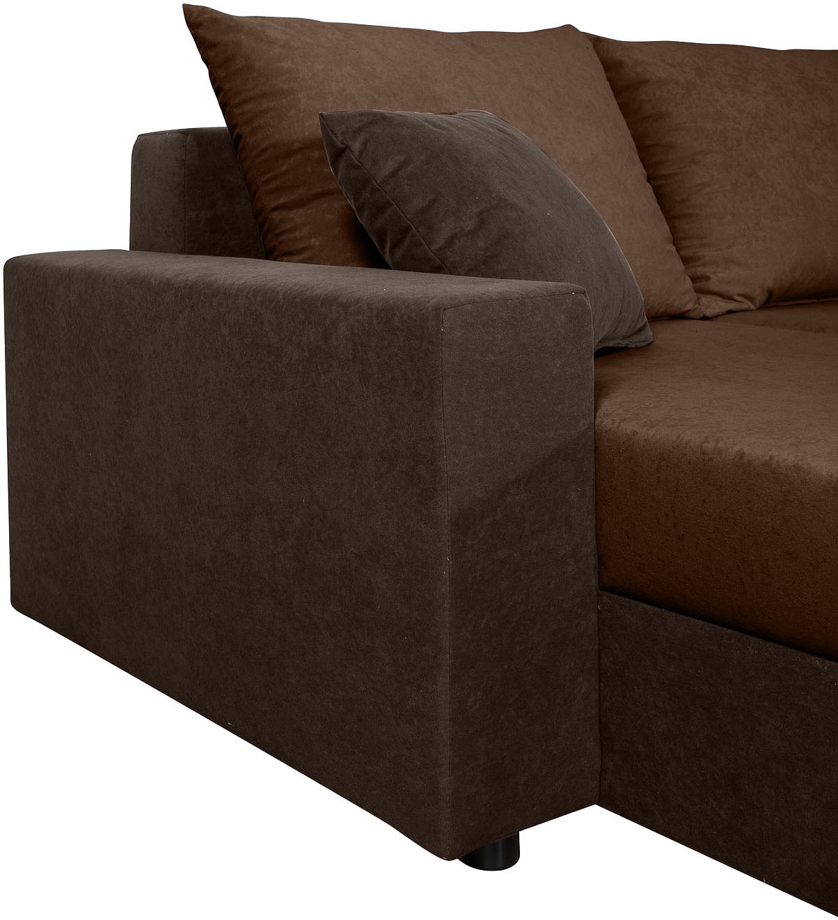 COLLECTION AB Wohnlandschaft »Pico U-Form, B: 252 cm« Schlaffunktion, Bettkasten & 2 Zierkissen
