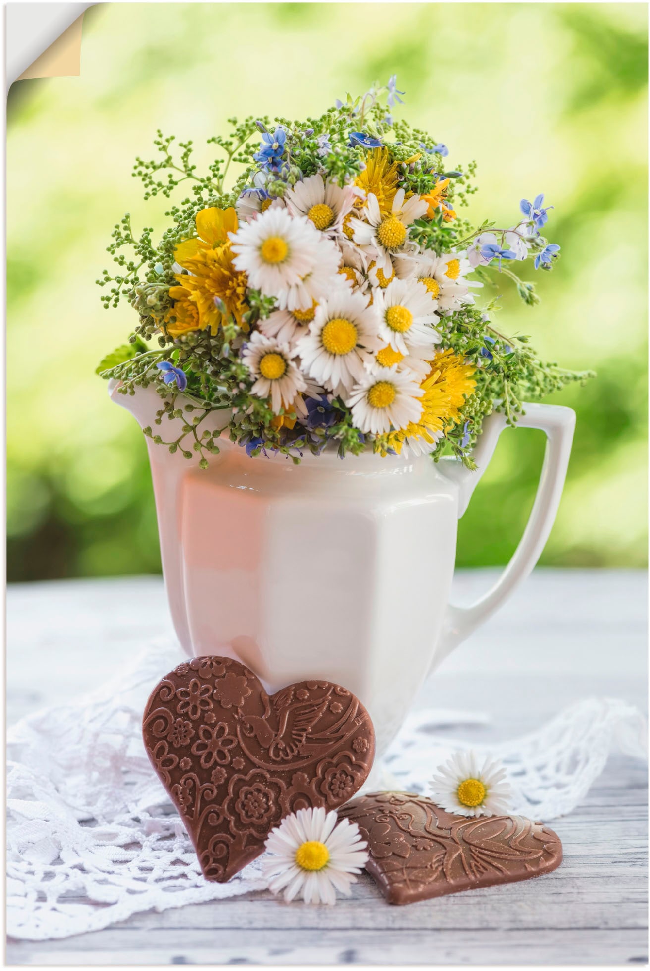 Artland Wandbild »Aus Liebe in Frühling«, Poster Töpfe, oder Leinwandbild, als Alubild, versch. St.), kaufen Grössen & (1 Wandaufkleber zum Vasen