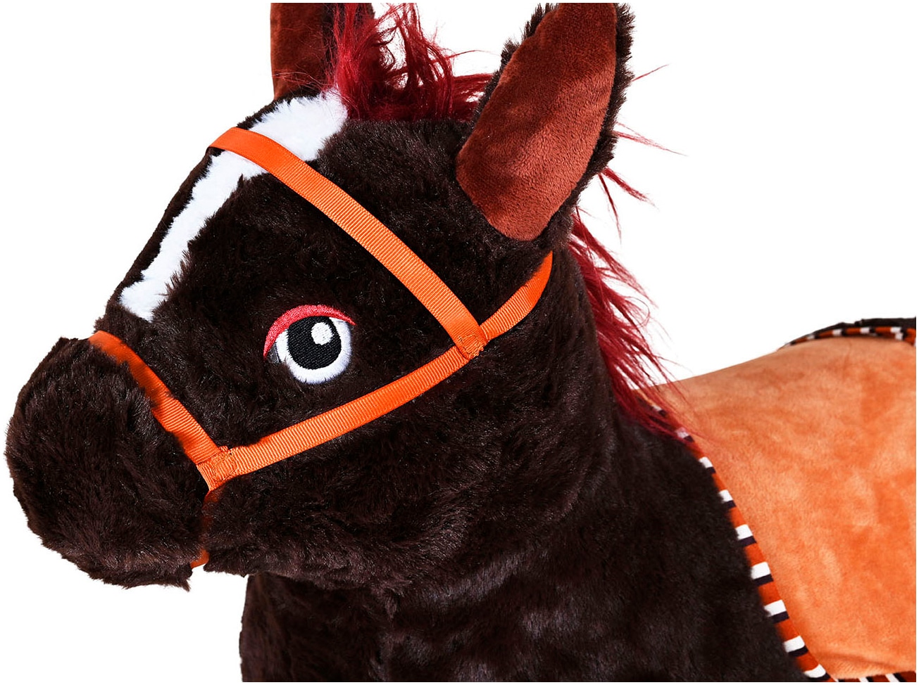 Knorrtoys® Hüpftier »Pferd braun« inkl. Luftpumpe, mit Kuschelbezug