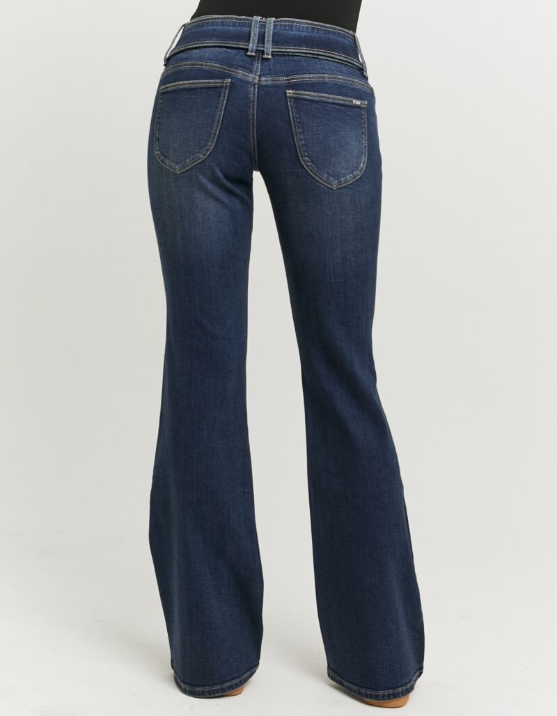 Tally Weijl Bootcut-Jeans »SPADECINTY« Baumwollmischung, Mid Waist mit Bootcut und Gürtel