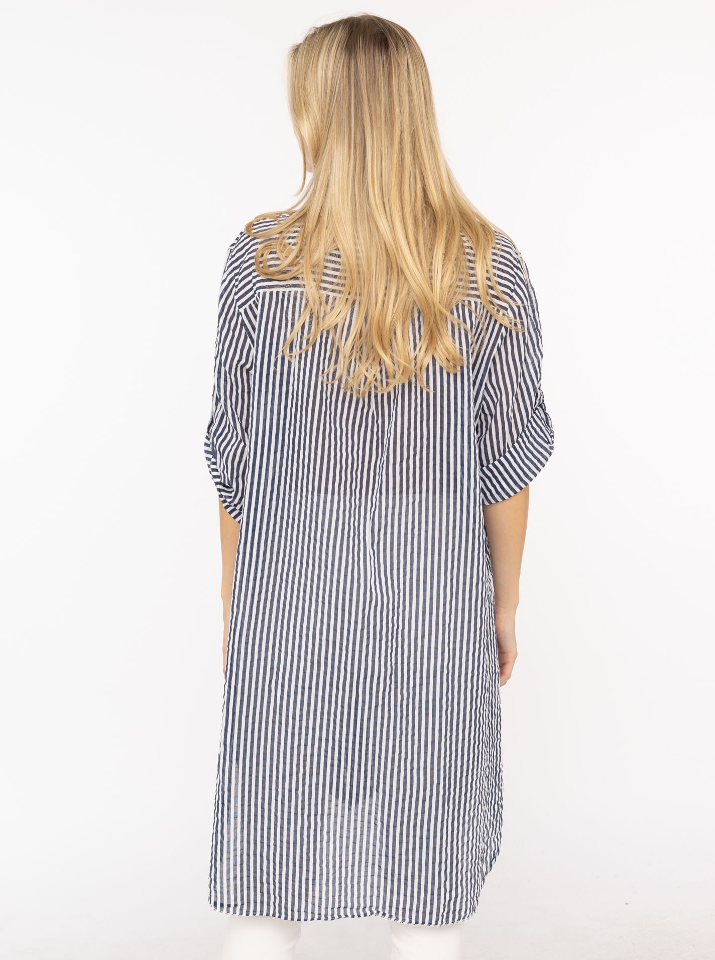 Zwillingsherz Longbluse »"Kida"« One Size, Streifen, Knopfleiste, Brusttaschen, 3/4-Arm