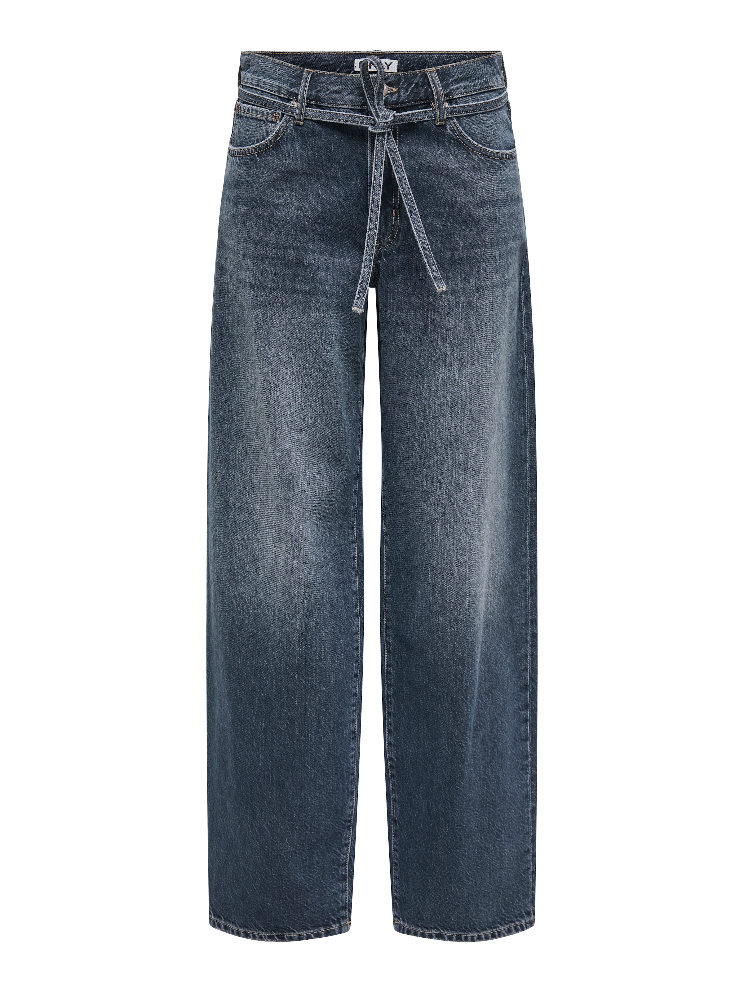 ONLY Jeans droit »ONLGIANNA MW STRAIGHT DNM DOT003 NOOS« Coton