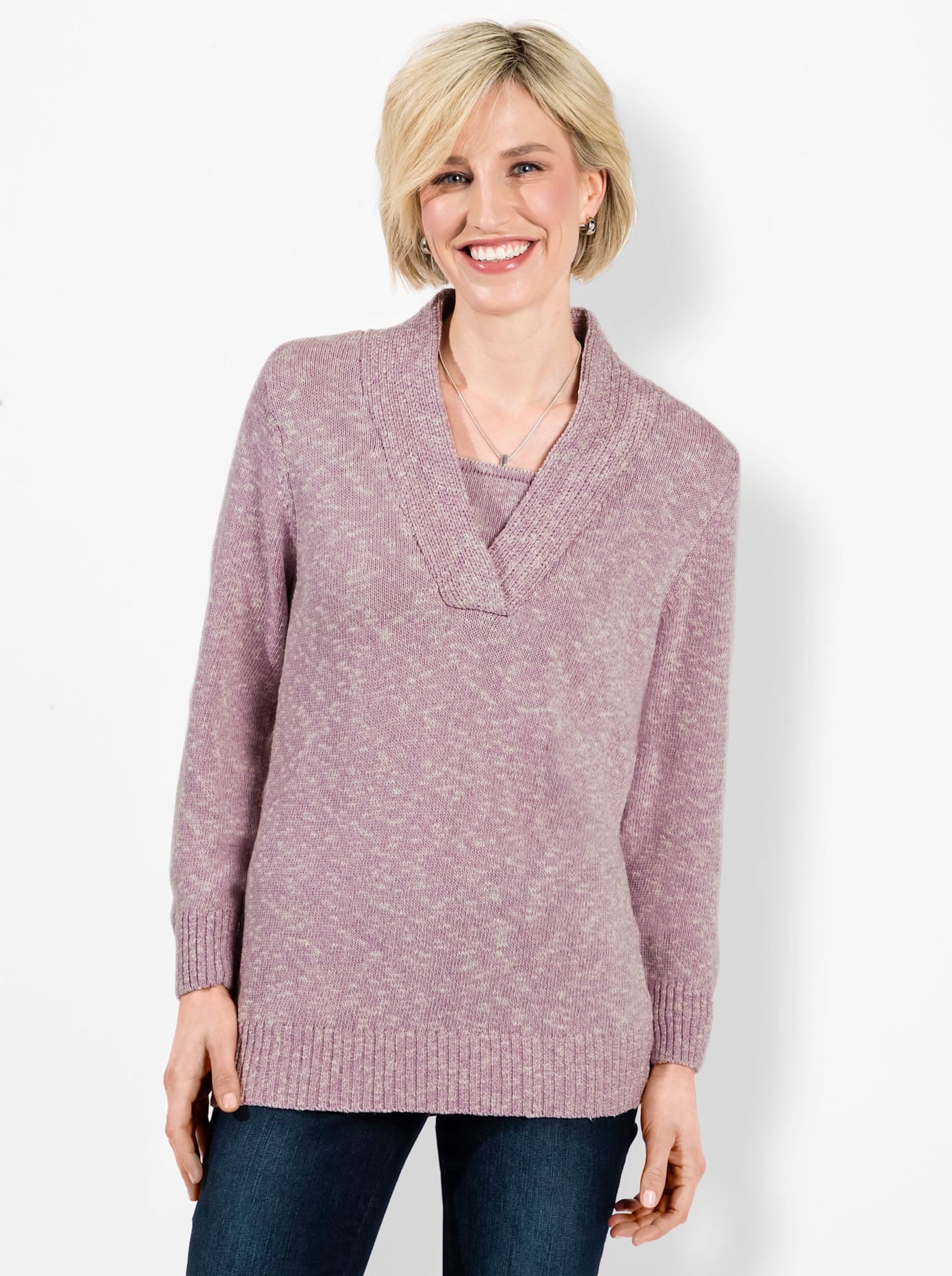 Image of Classic Basics V-Ausschnitt-Pullover "Pullover"