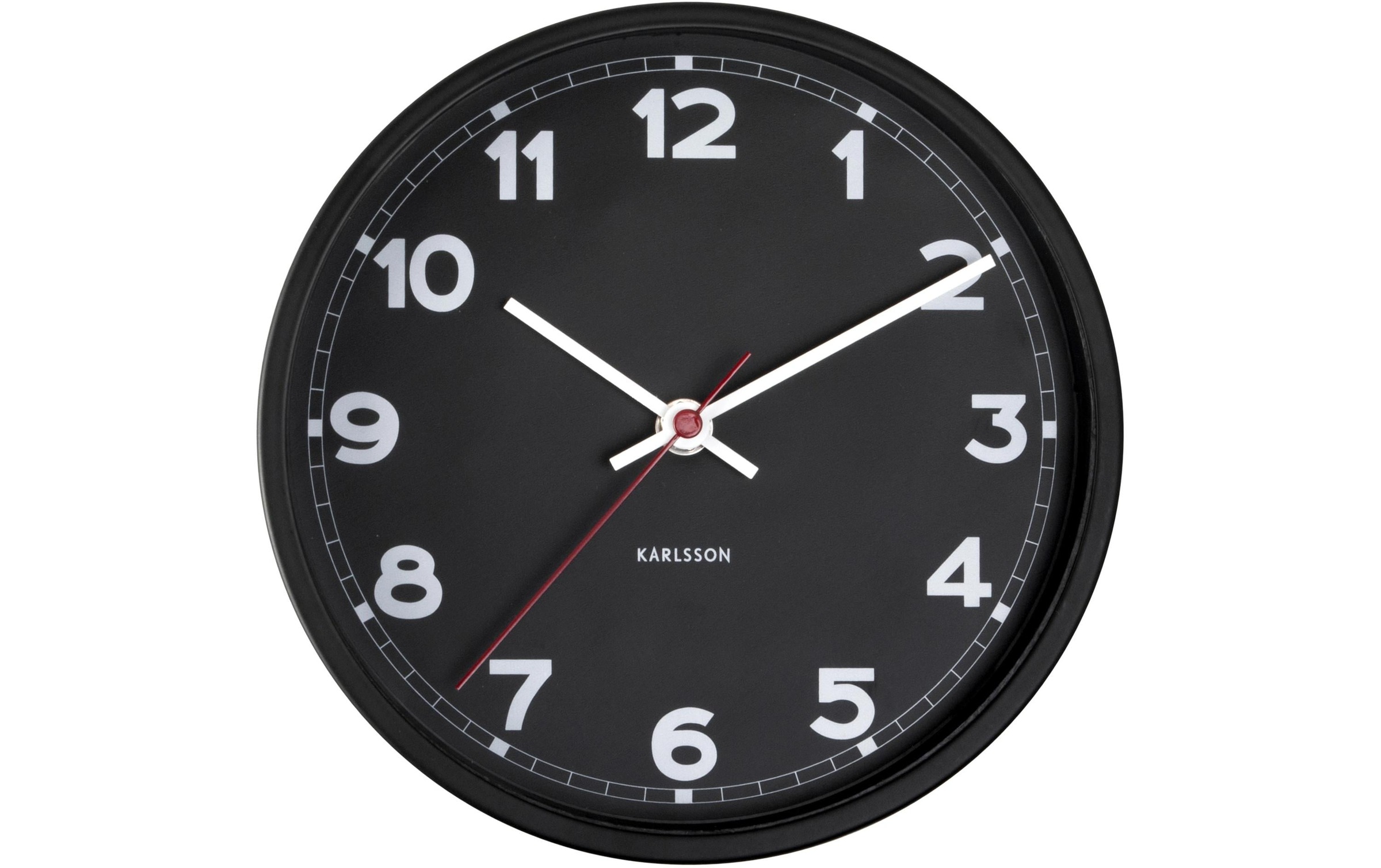 Image of Karlsson Wanduhr "New Classic Small 20 cm, Schwarz"