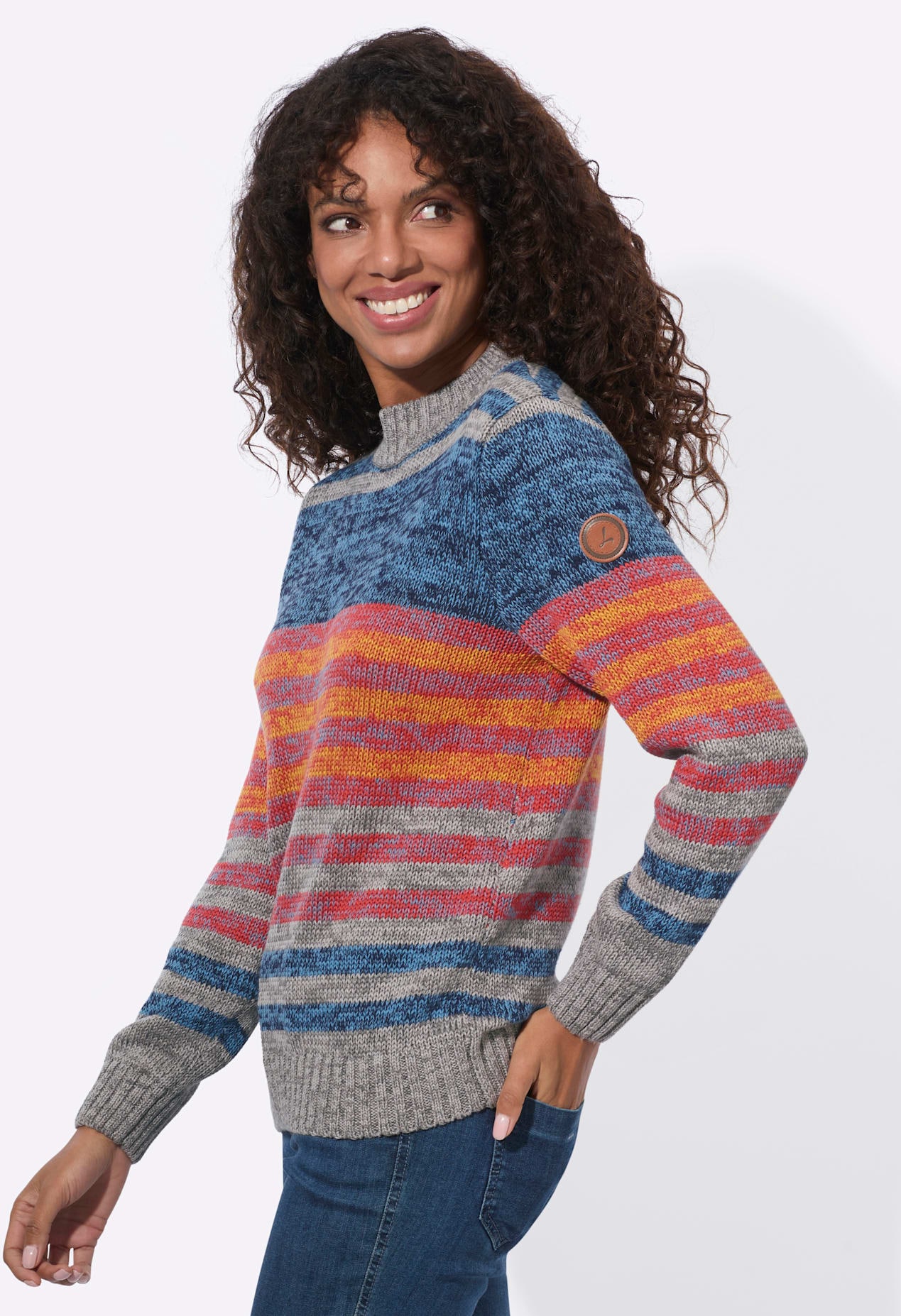 Casual Looks Stehkragenpullover »Langarm-Pullover«