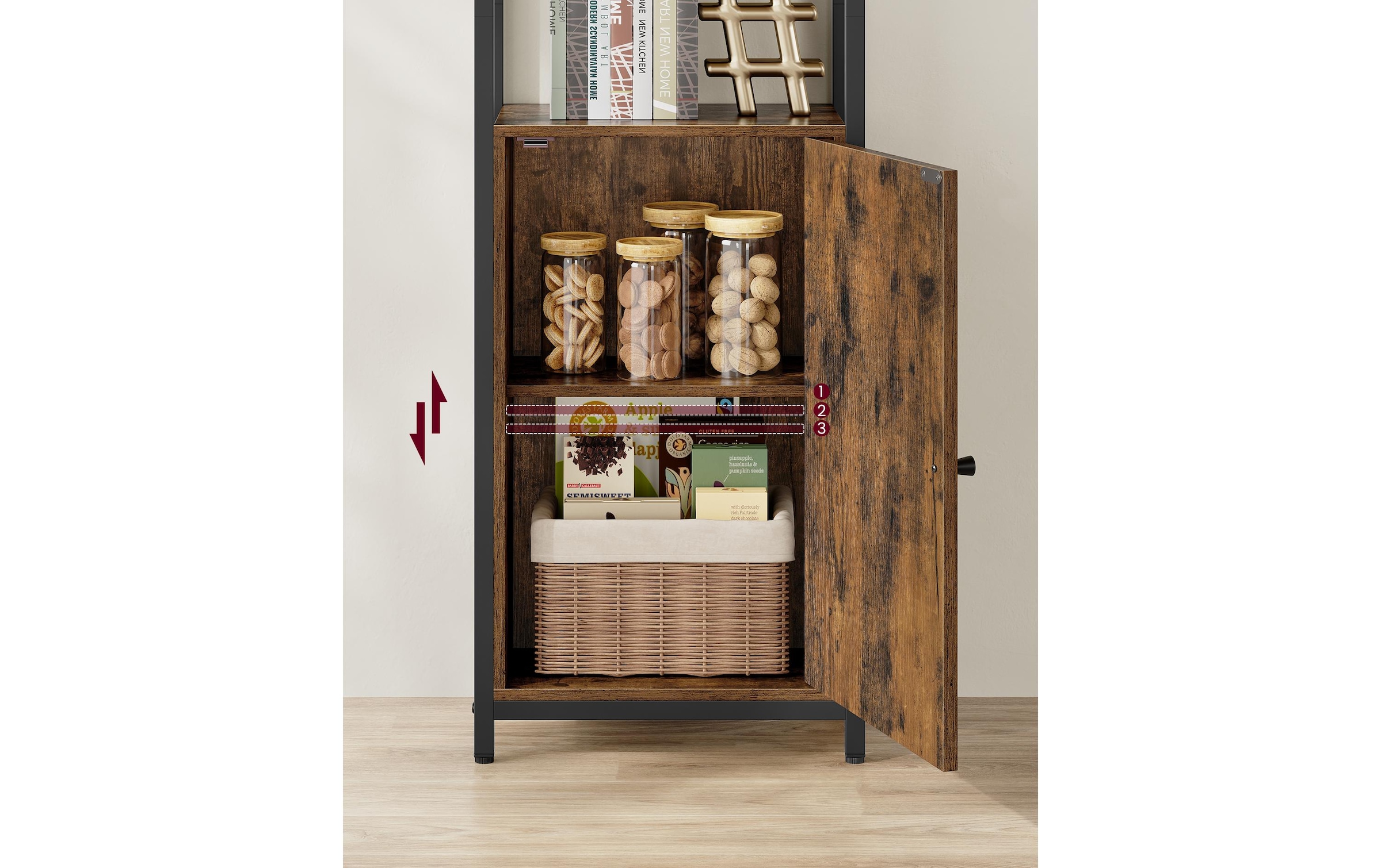 VASAGLE Regal »4 Ablagen«