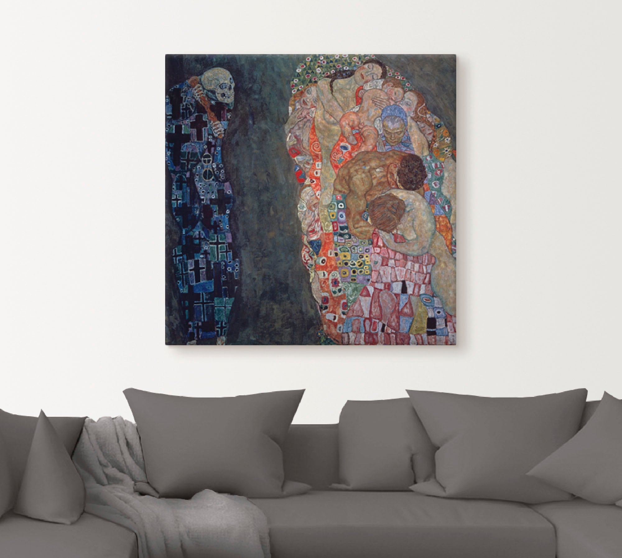 Artland Tableau sur toile »Tod und Leben. Vollendet 1916.« 1 cuis tlg. auf Holzrahmen gespannt