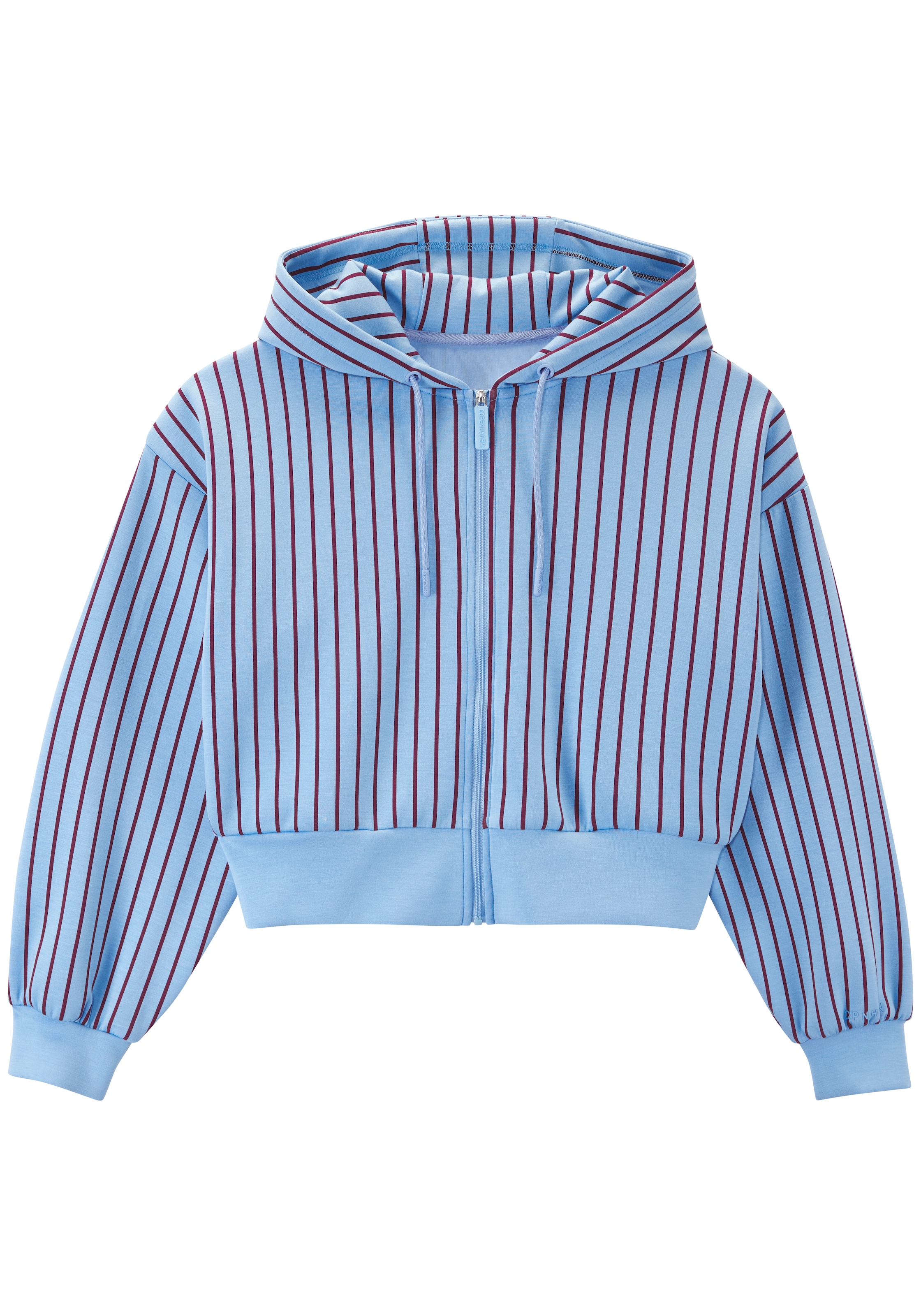 Copenhagen Studios Kapuzensweatjacke modischer Streifen, hochwertig und weich