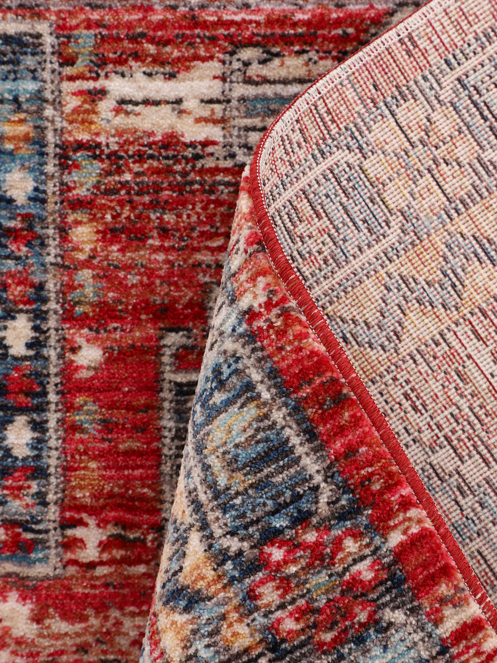carpetfine Teppich »Phoenix«, rechteckig, 6 mm Höhe, Vintage Orient Look, mit Fransen, Wohnzimmer