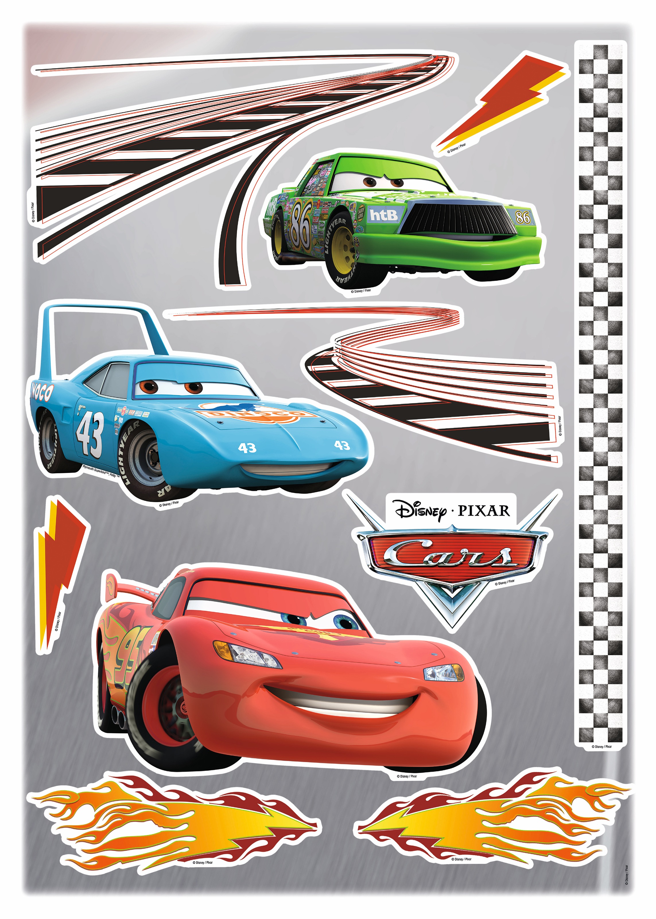 Image of Komar Wandtattoo »Cars«, (Set, 11 St.), selbstklebend, rückstandslos abziehbar bei Ackermann Versand Schweiz