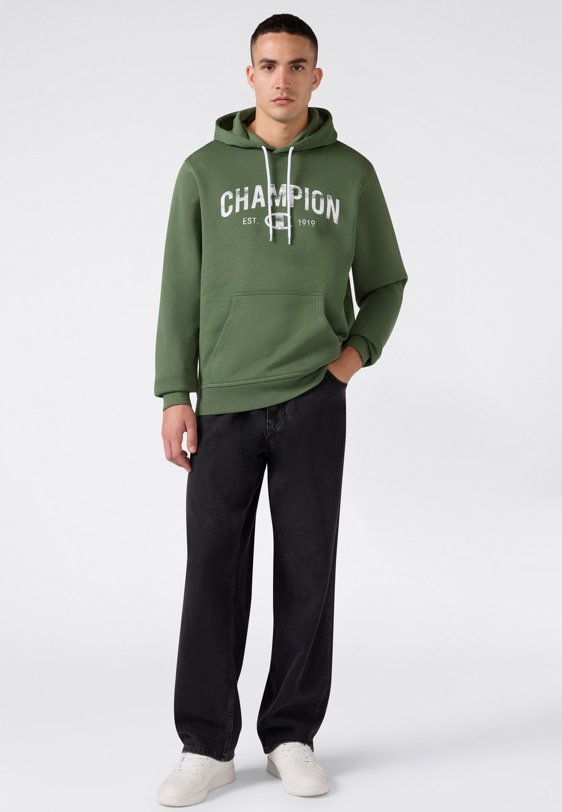 Champion Sweat à capuche »SPORTWEAR HOODIE Standard Fit«, version manches longues, en coton et polyester, coupe standard,
