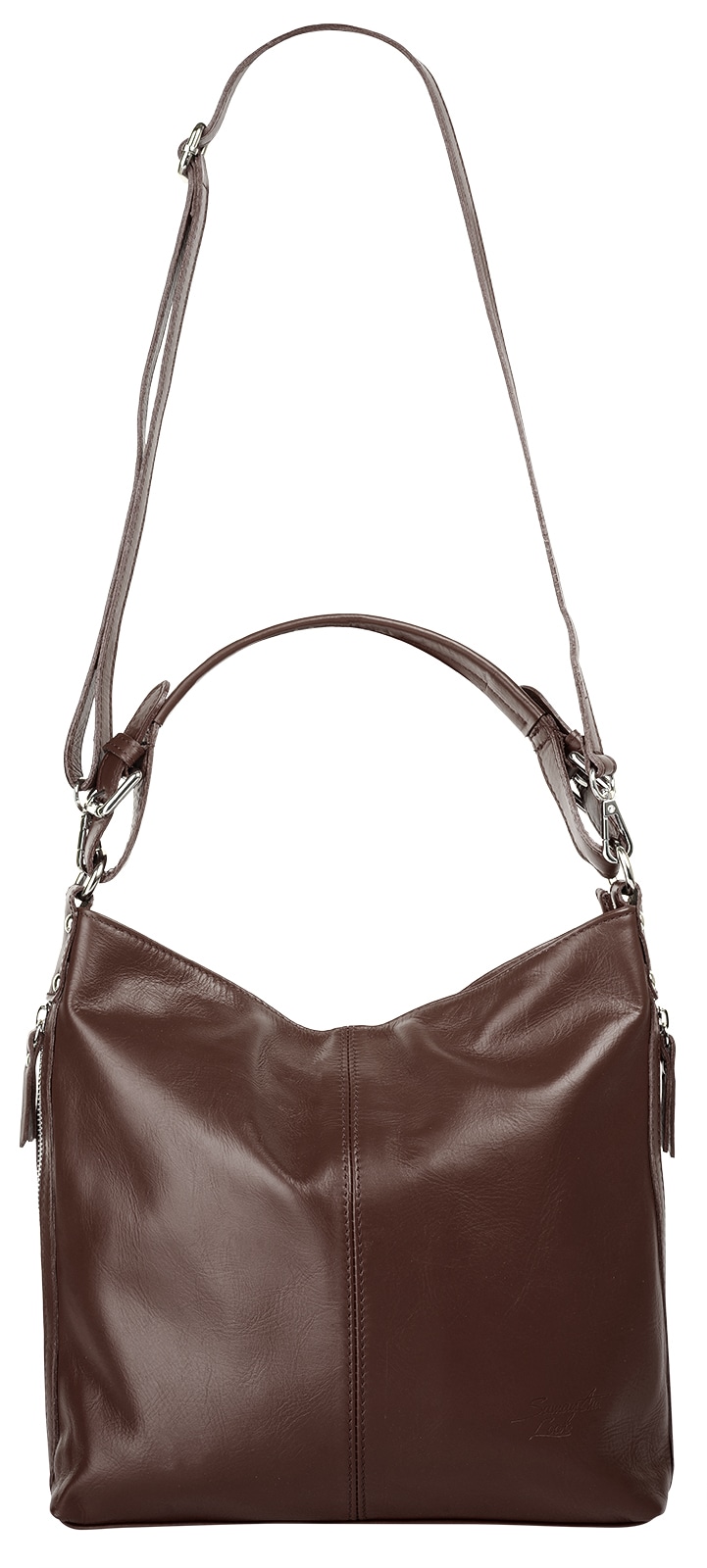 Samantha Look Henkeltasche, echt Leder, Made in Italy