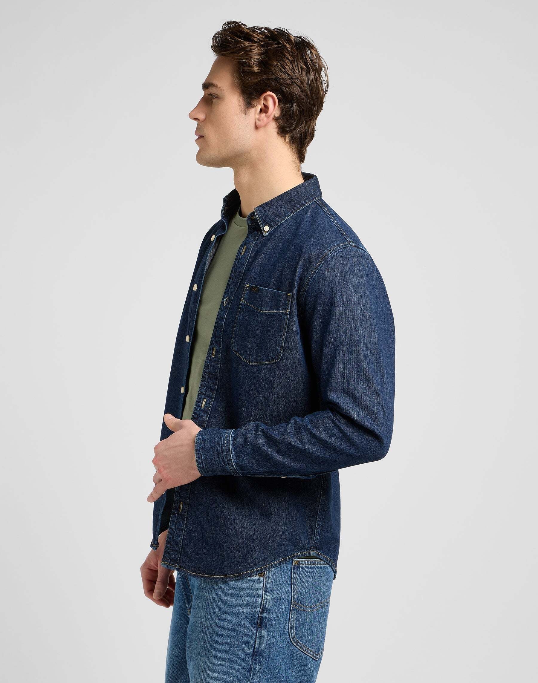 Lee® Chemise en jean »Lee Jeanshemd Lee Button Down«