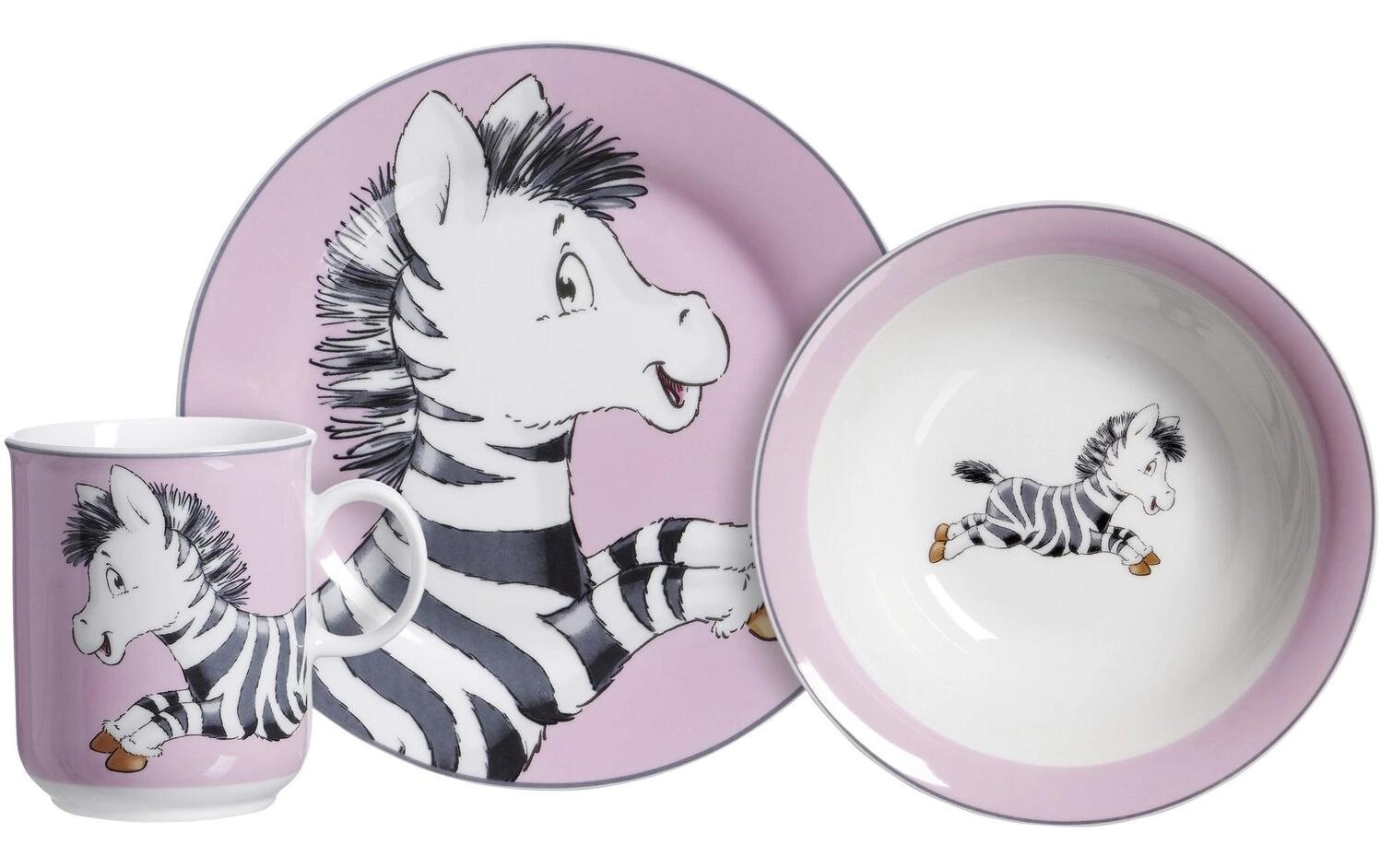 Image of Ritzenhoff & Breker Kindergeschirr-Set "Happy Zoo Zoe 3-teilig"