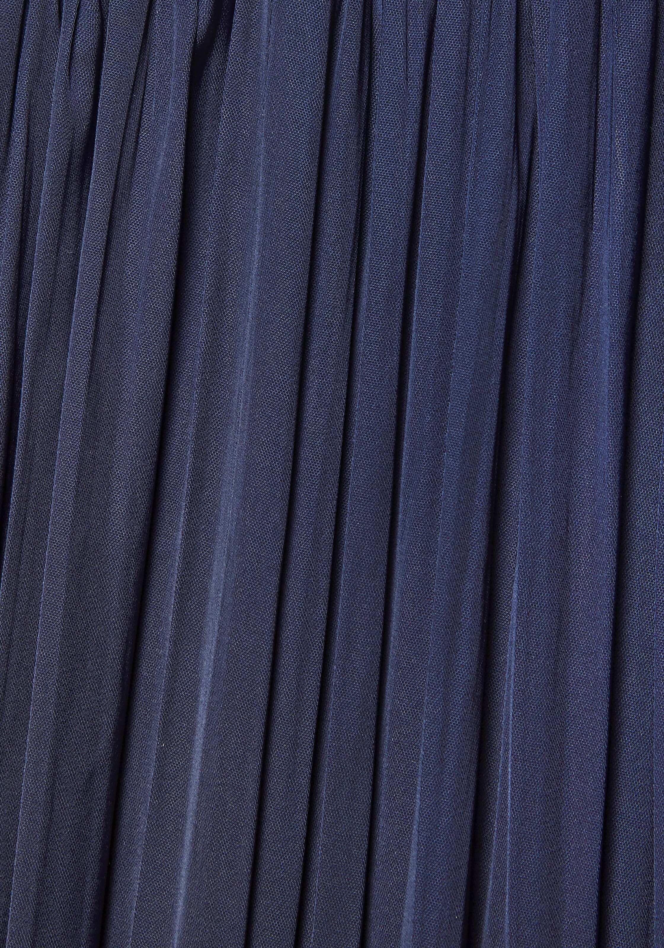 LASCANA Maxi jupe mit Plisseefalten, edel glänzende Ware