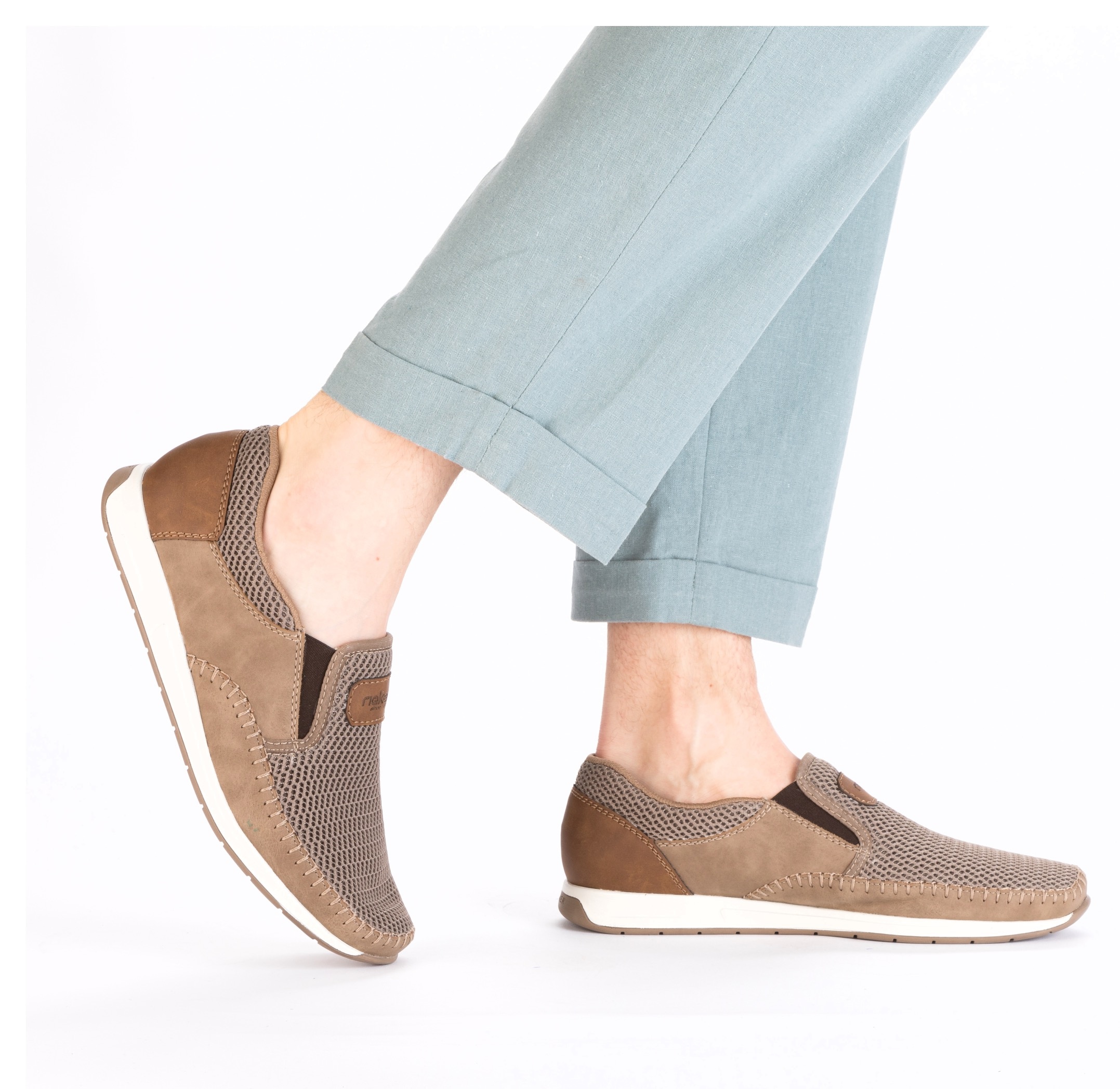 Rieker Slipper  Sneaker slip-on, chaussure à enfiler avec inserts stretch
