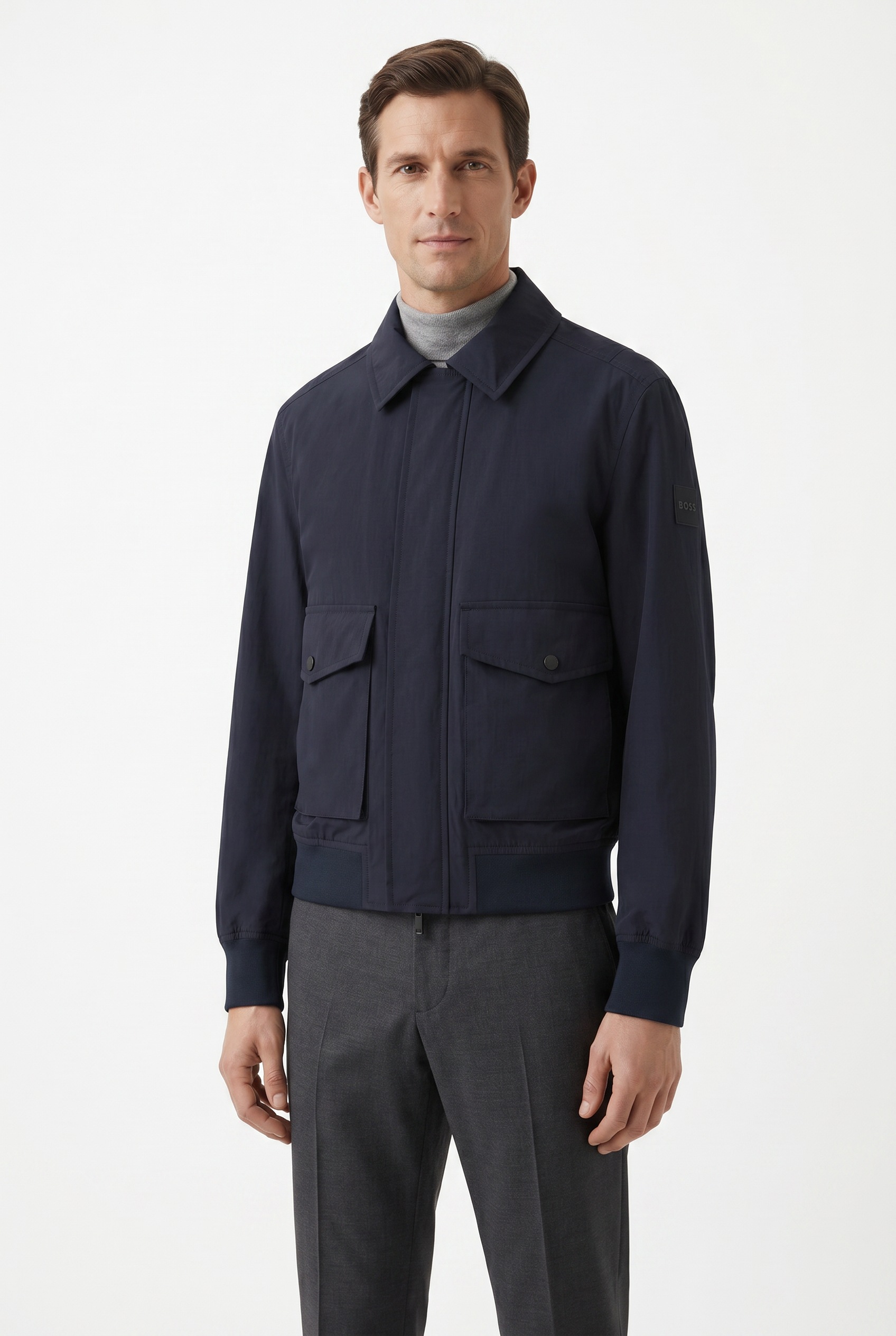 Image of BOSS ORANGE Blouson "Ocruise" Aviator-Stil, wasserabweisend, Relaxed Fit