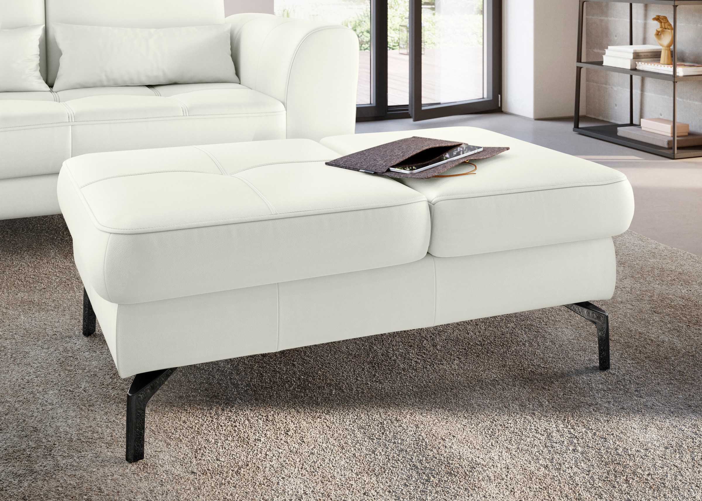 Image of sit&more Hocker "Bendigo" mit Klappfunktion, Bodenfreiheit 15 cm, wahlweise in 2 Fussfarben