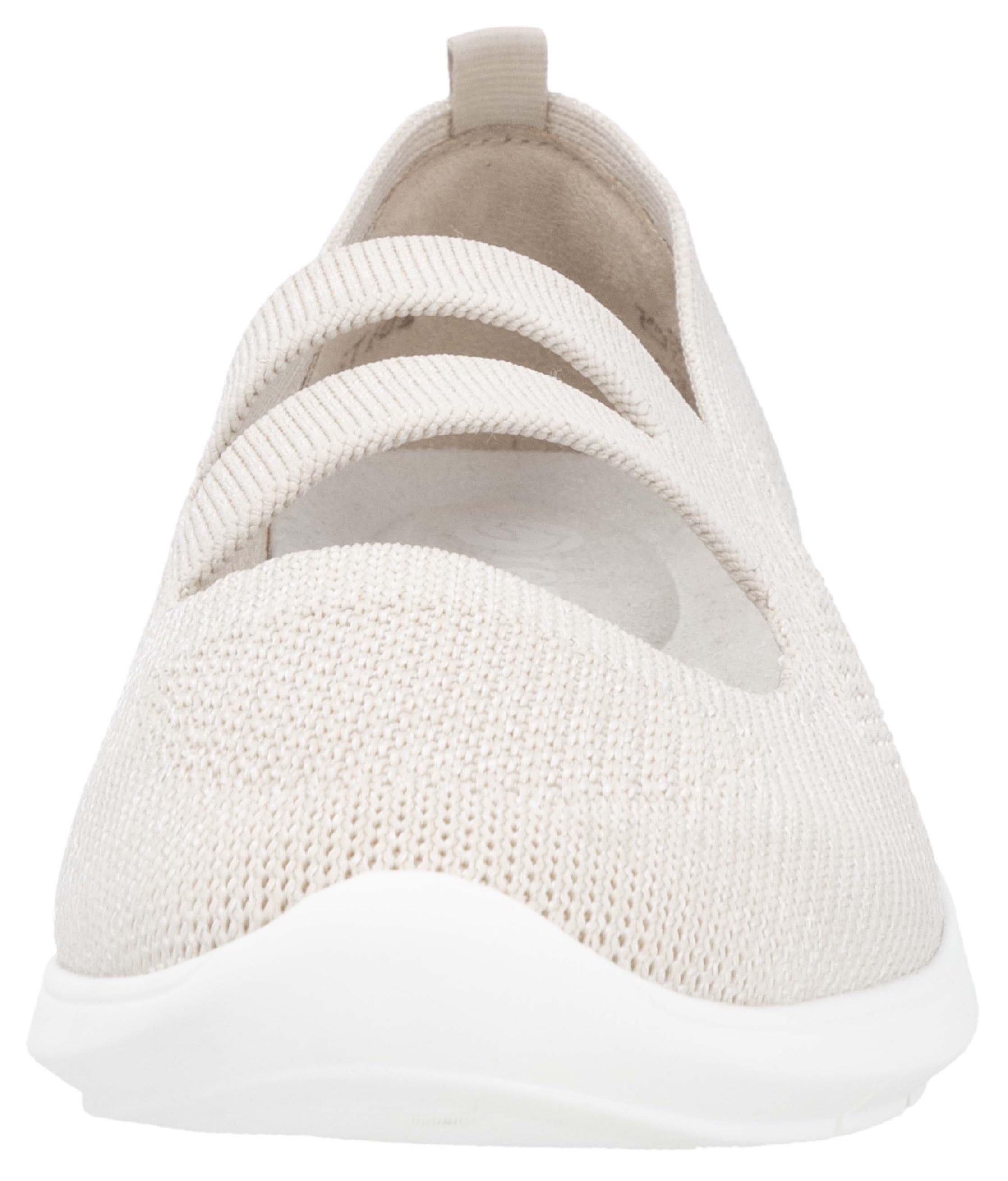 Remonte Riemchenballerina  , Halbschuh, Freizeitschuh, Komfortschuh mit herausnehmbarer Einlage