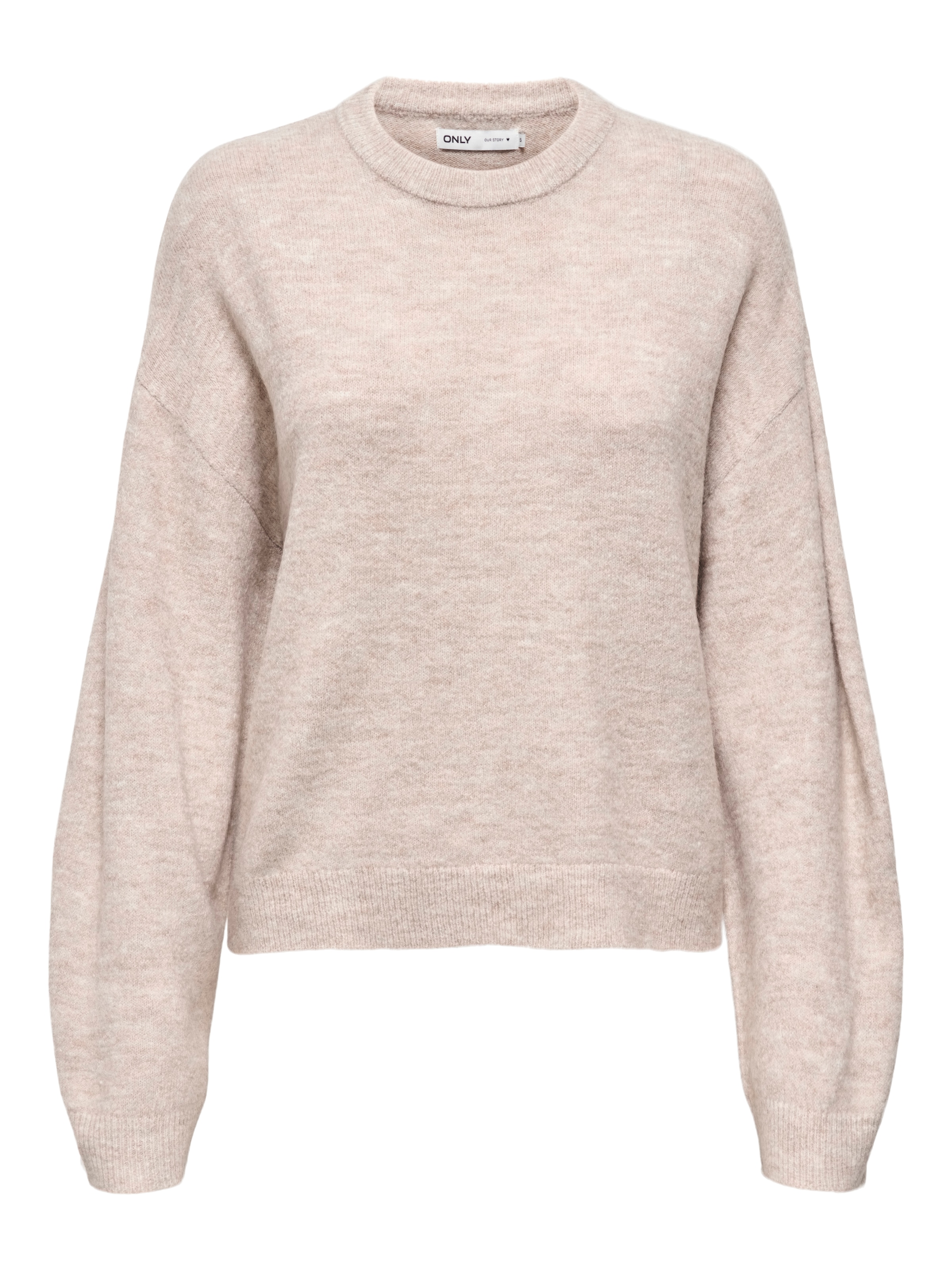 ONLY Pull à col rond »ONLSIMONI L/S O-NECK PULLOVER KNT NOOS« Materialmix, regular fit