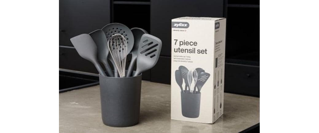 zyliss Kochbesteckhalter »mit Ständer 7-teilig, Grau/Silber/Schwarz«