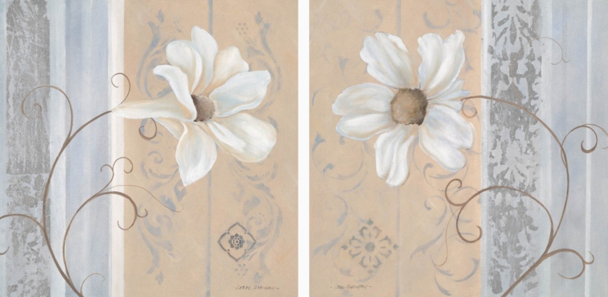 Image of Home affaire Kunstdruck »White Flowers I/II«, 2-tlg. bei Ackermann Versand Schweiz