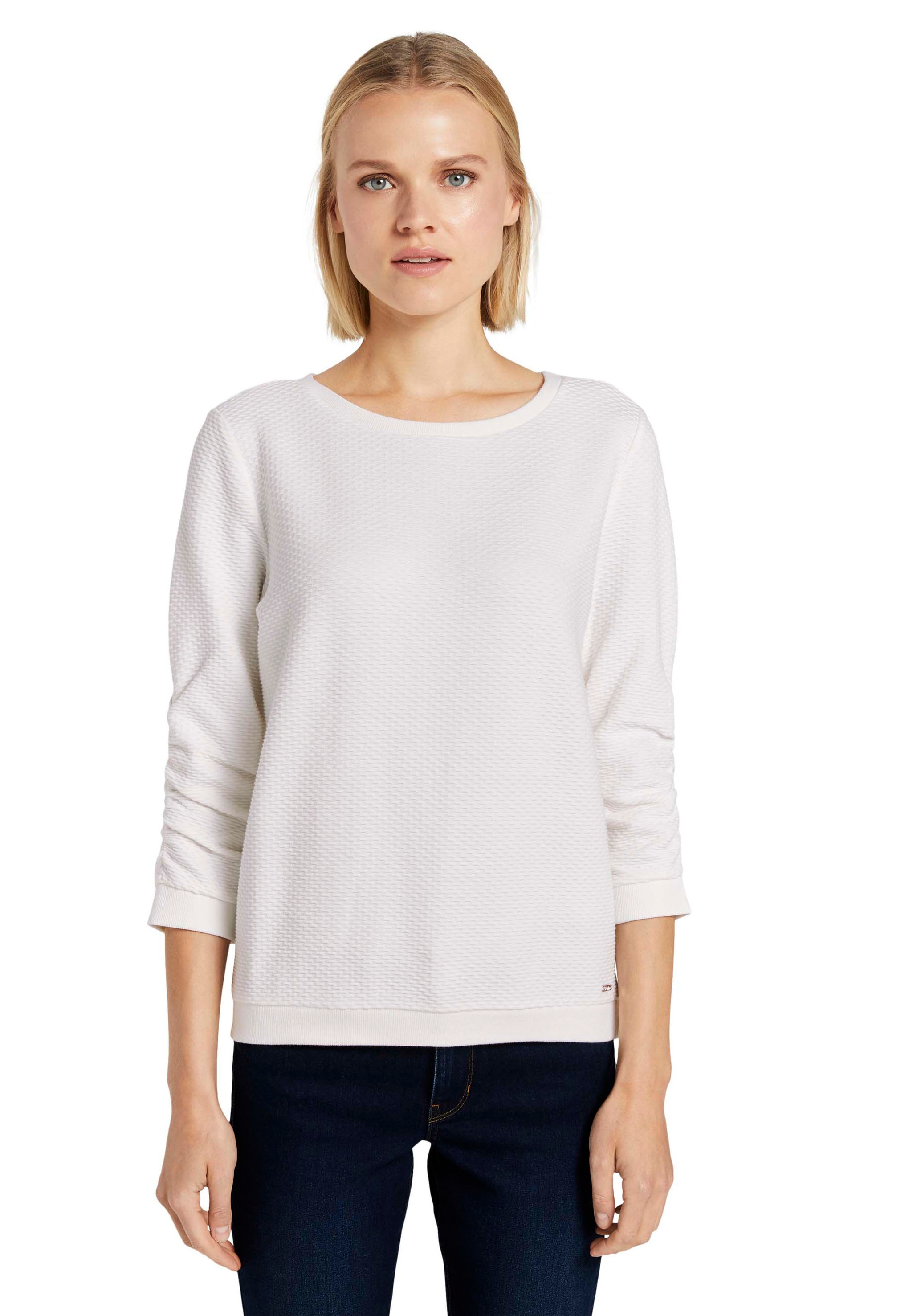 Image of TOM TAILOR Denim Sweatshirt, im besonderen Strukturmuster bei Ackermann Versand Schweiz