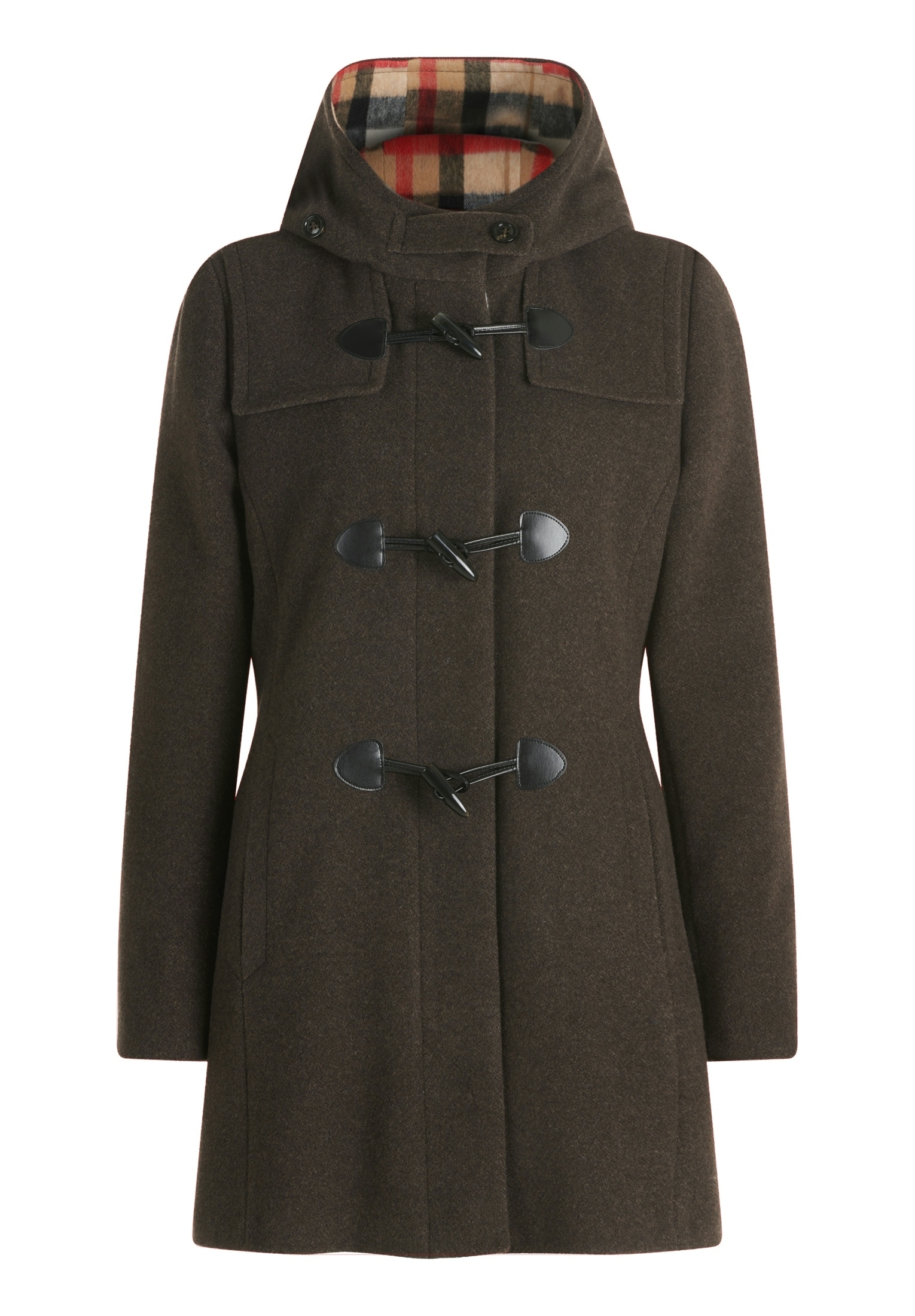 Gil Bret Dufflecoat duffle-coat avec capuche et doublure à carreaux