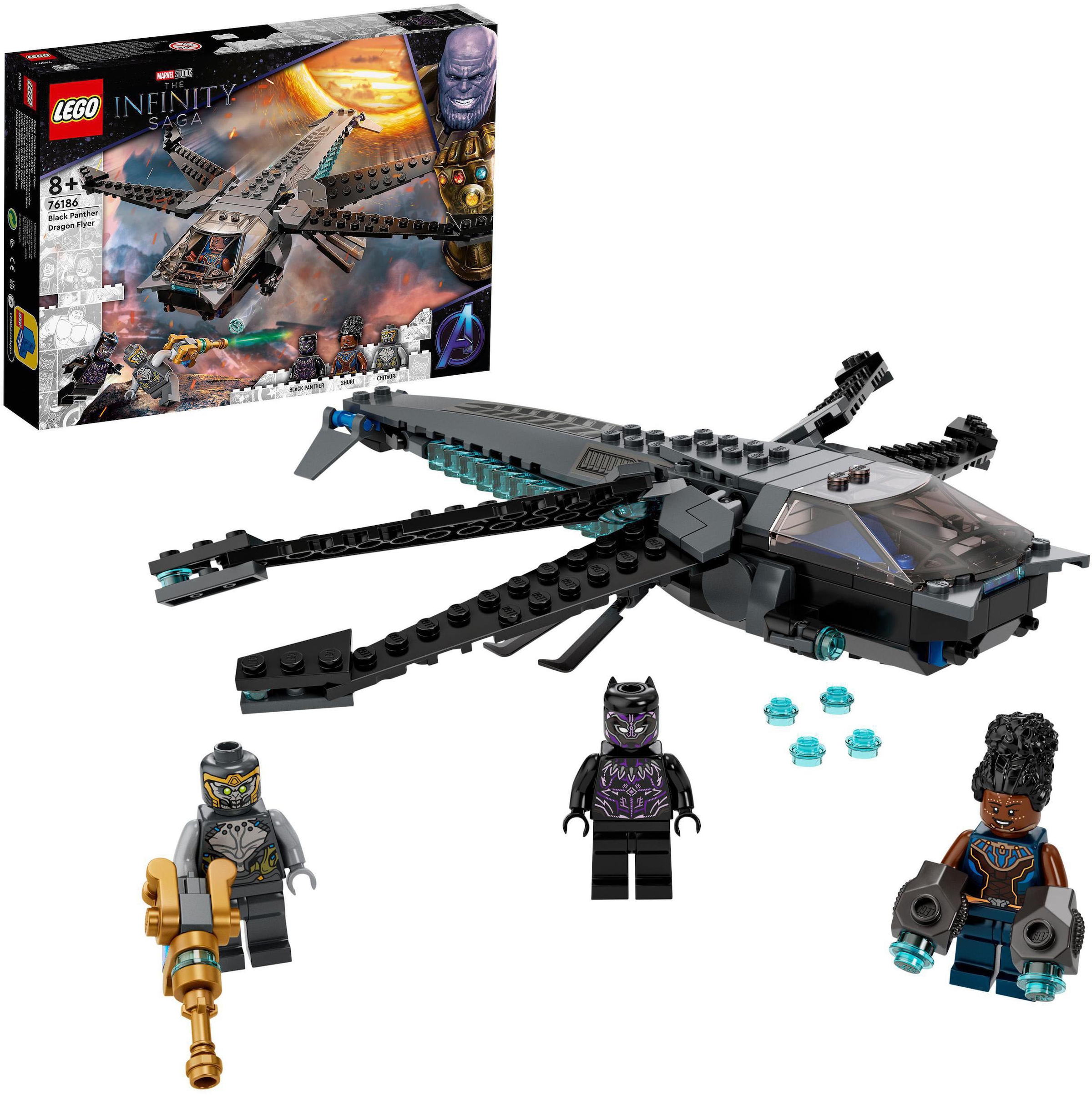 Image of LEGO® Konstruktionsspielsteine »Black Panthers Libelle (76186), Marvel Avengers Movie 4«, (202 St.), Made in Europe bei Ackermann Versand Schweiz