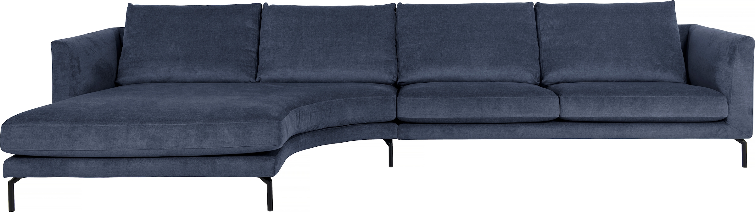 Ecksofa »Designpolsterecke mit erstklassigem Sitzkomfort«, mit abgerundetem Longchair,...