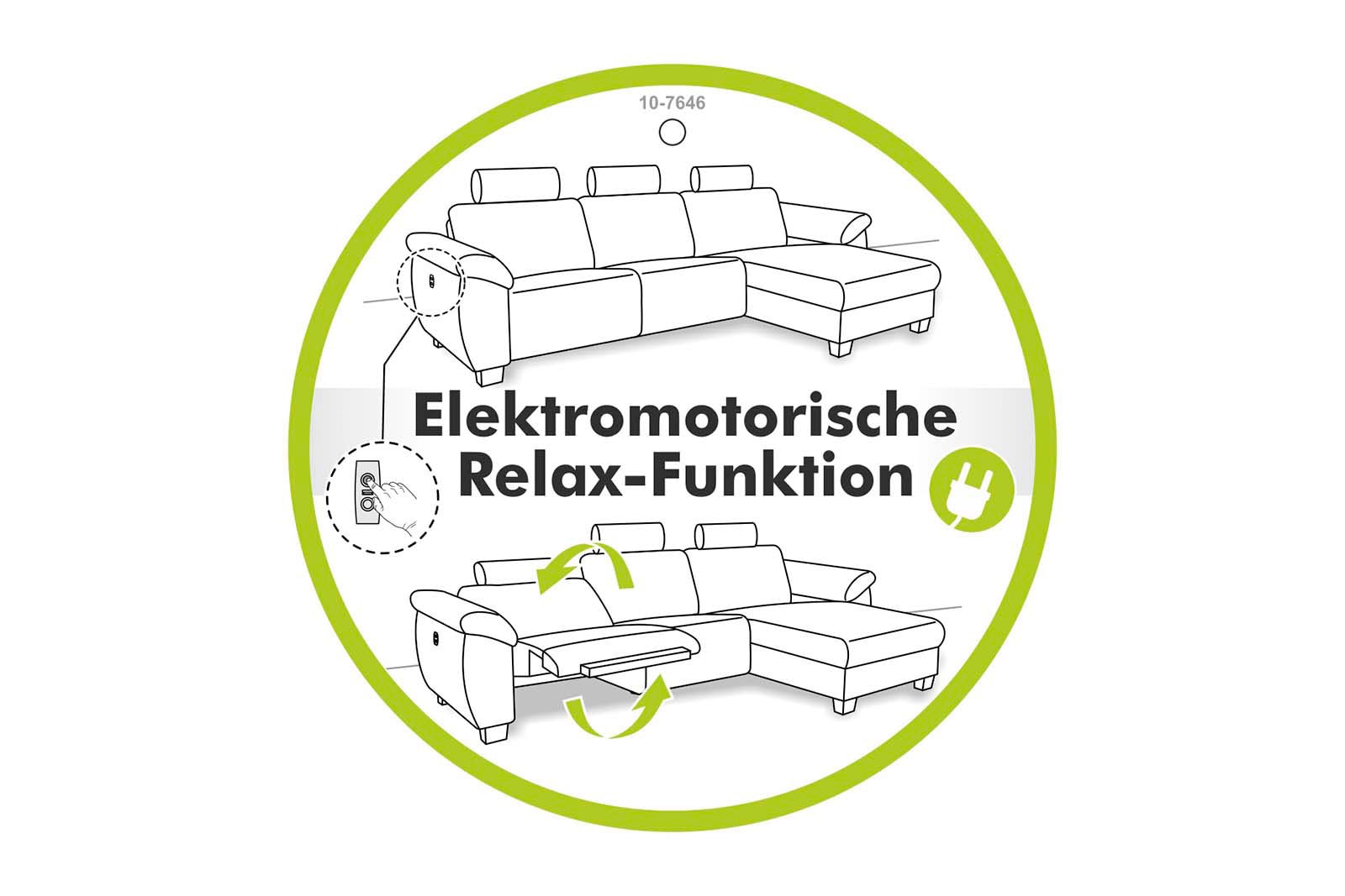 Jockenhöfer Gruppe Ecksofa »Doppio L-Form, B: 247 cm, mit elektr. Relaxfunktion und« Kopfteilverstellung, USB-Anschluss, induktive Ladestation & Zierkissen