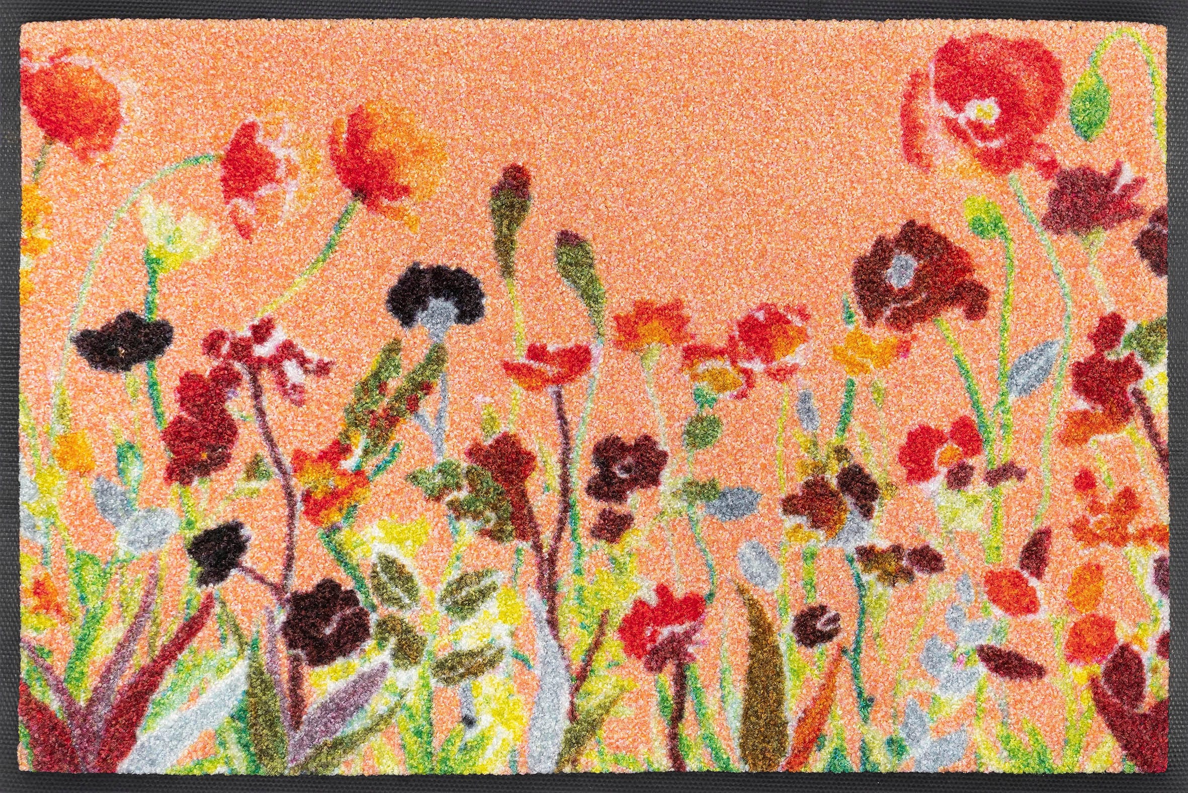 Fussmatte »Wildflowers«, rechteckig, Schmutzfangmatte, Motiv Blumen, rutschhemmend,...