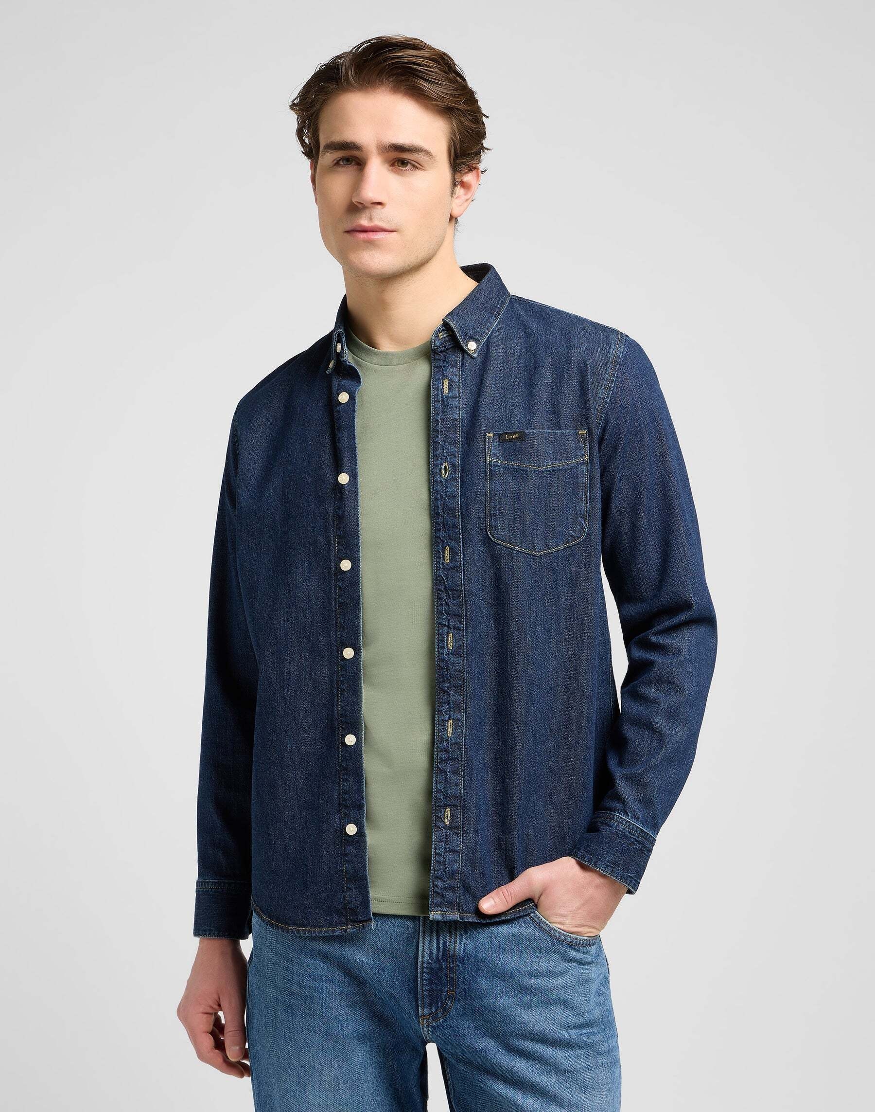 Lee® Chemise en jean »Lee Jeanshemd Lee Button Down«