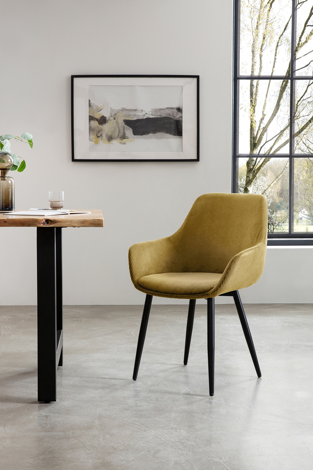 SalesFever Essgruppe »Stilvolle Essgruppe« Set, 5 Stk. tlg. 5-teiliges Set aus geöltem, gewachstem Massivholz