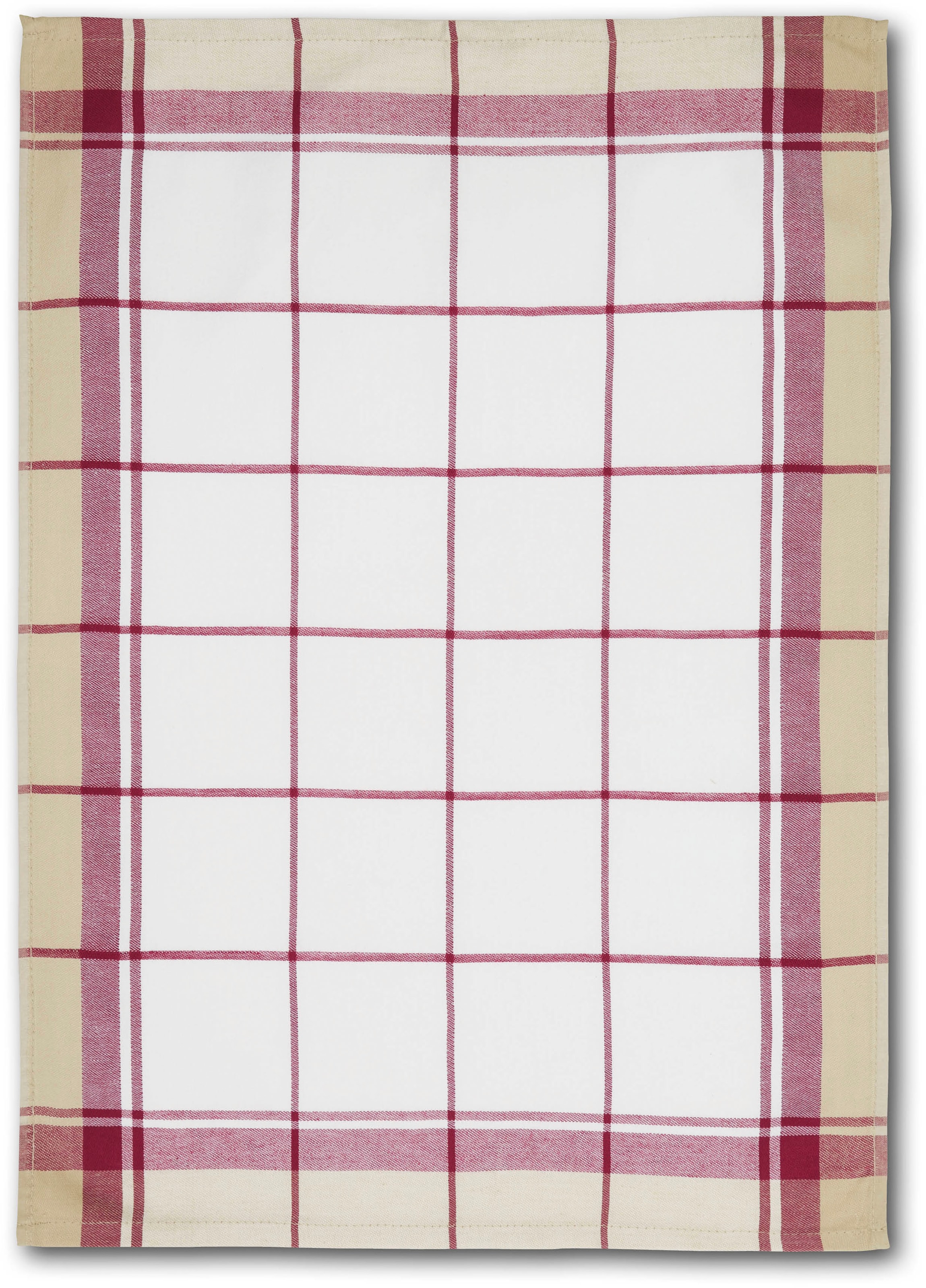 Dyckhoff Geschirrtuch »KARO, Masse je Tuch ca. 50x70 cm, aus 100% Baumwolle« mit drei verschiedenen Motiven