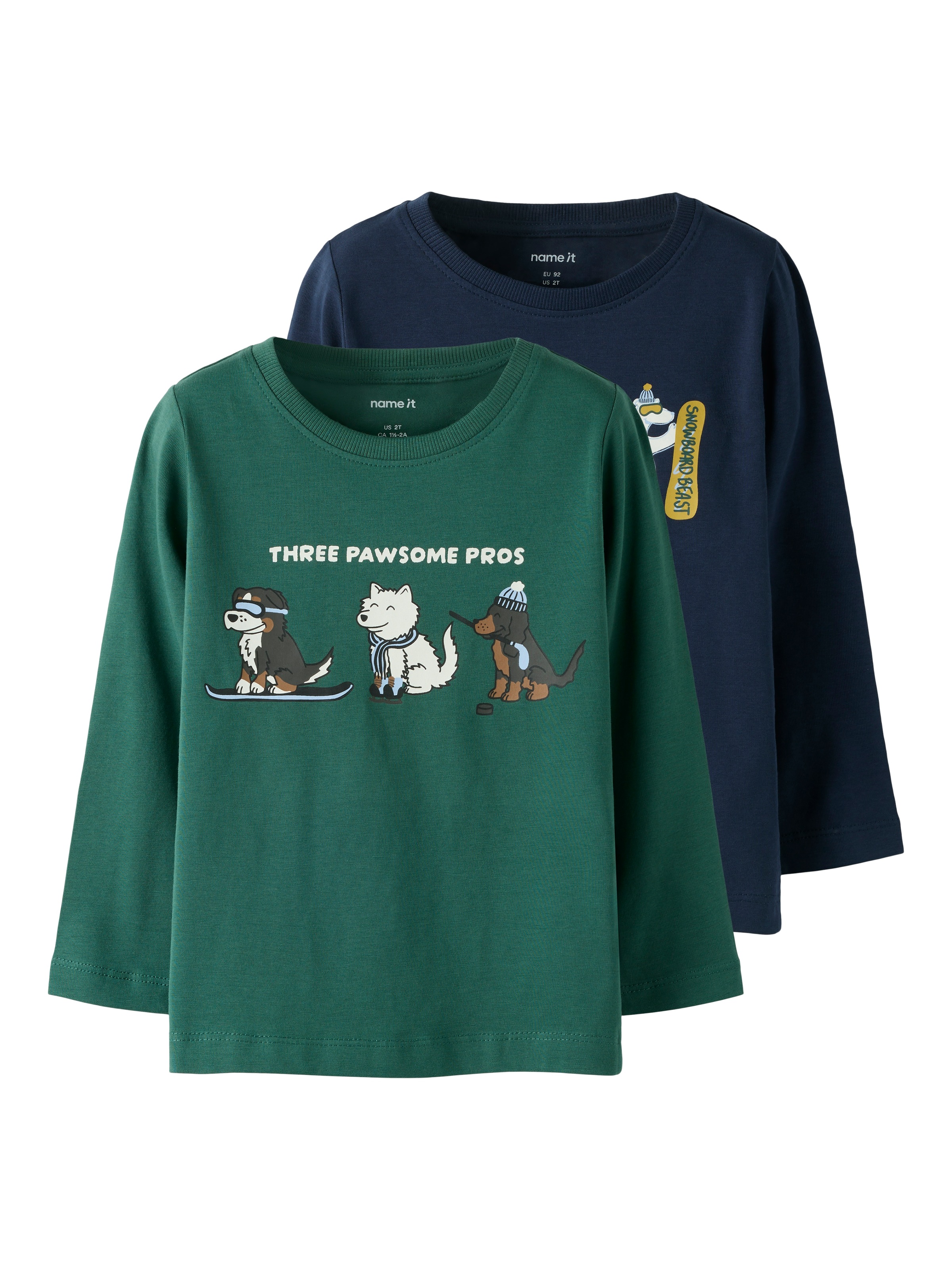 Image of Name It T-Shirt "NMMVUX 2P LS TOP" Packung, 2 Stk. Baumwollmischung