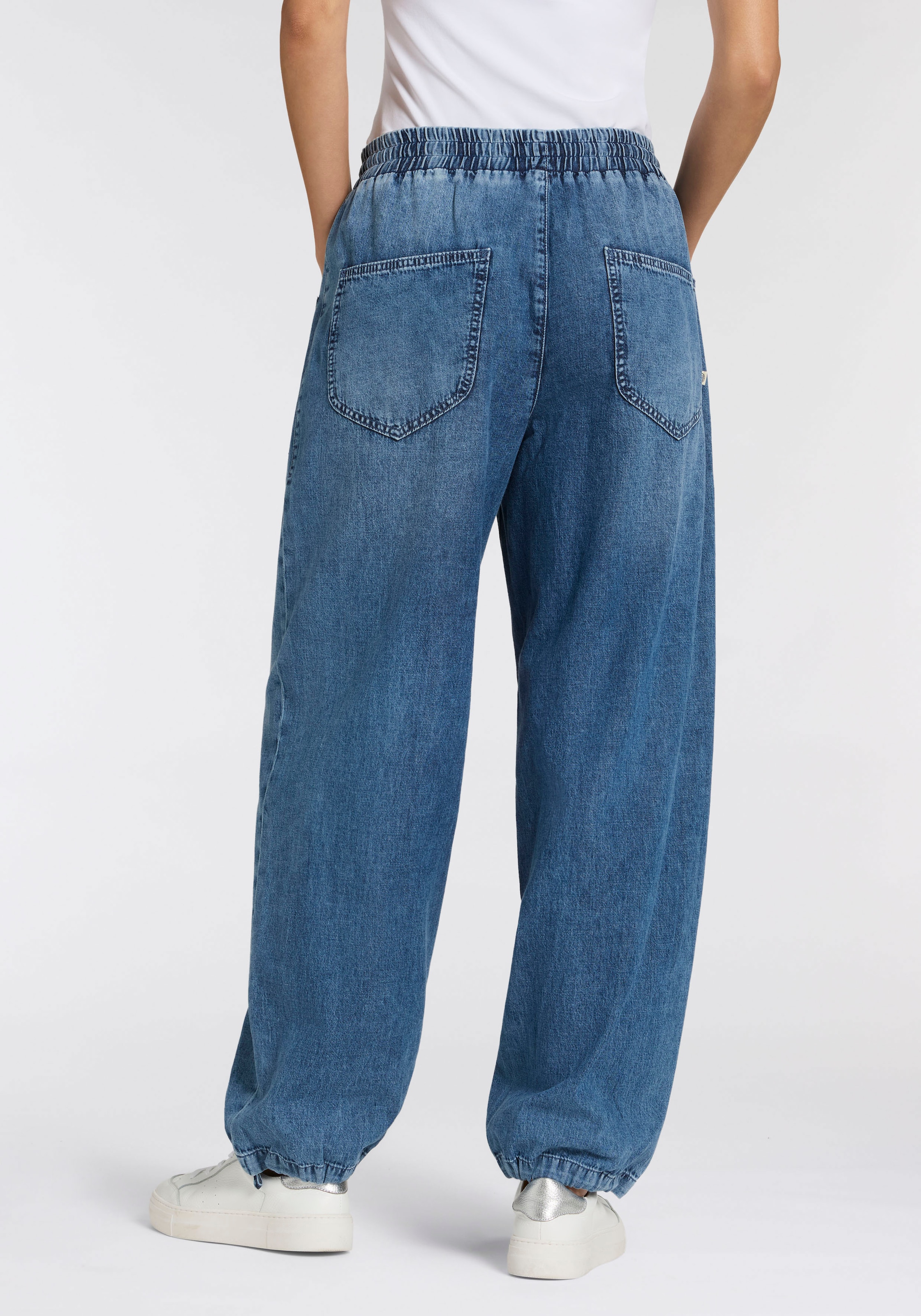 Herrlicher Jeans à enfiler »Elinor Denim Light« mit Kordelzug