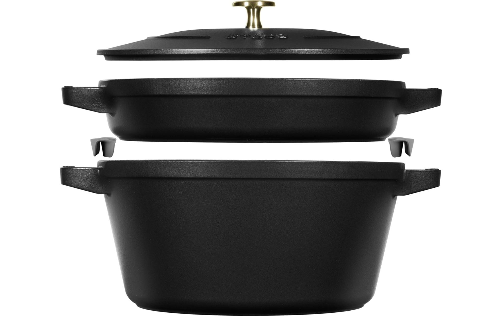 Image of STAUB Topf-Set "Cocotte 3-teilig, 24 cm, 6,1 l" Eisen Gusseisen